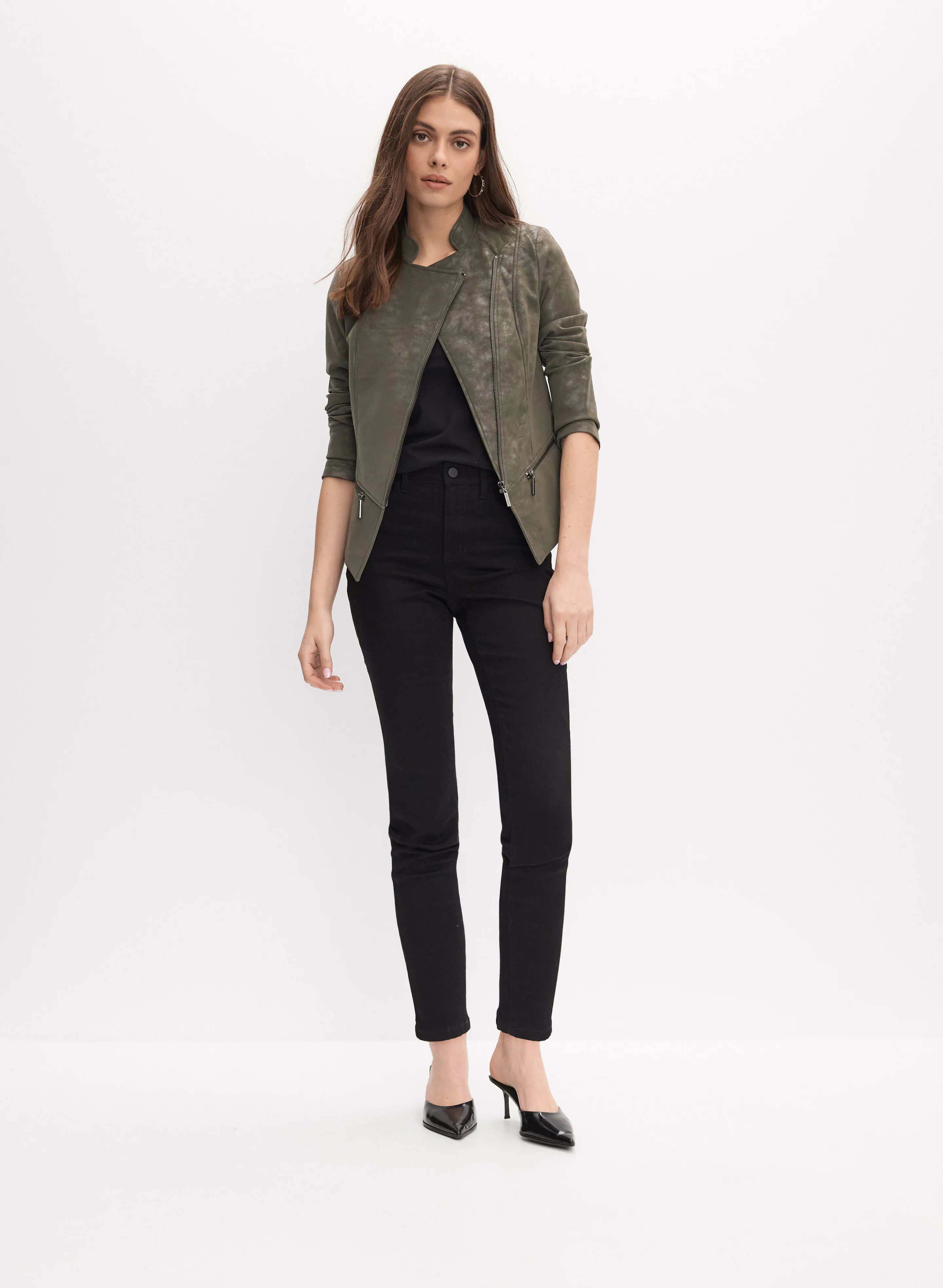 Joseph Ribkoff - Faux-Suede Jacket - Image 3
