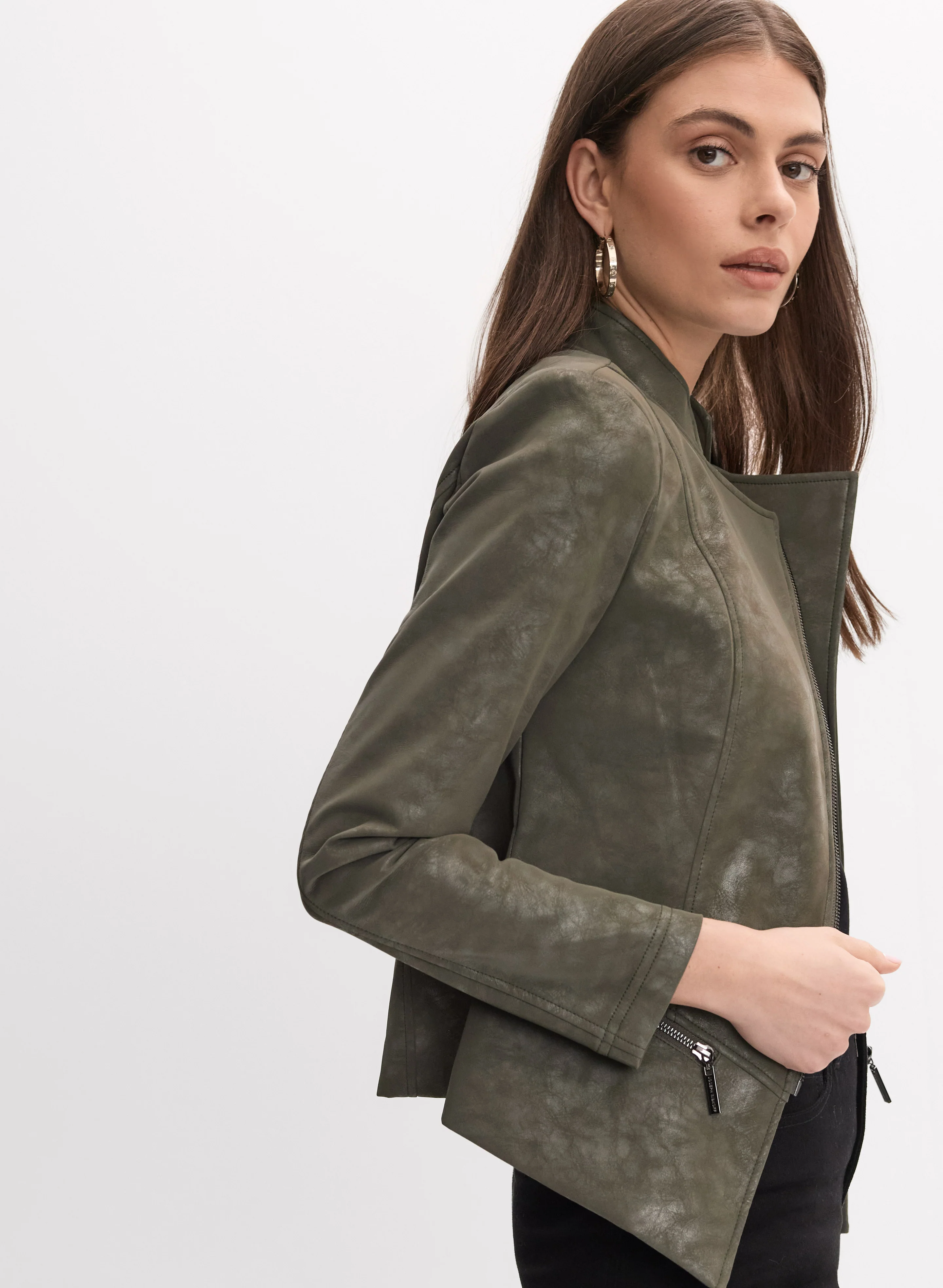 Joseph Ribkoff - Faux-Suede Jacket - Image 5