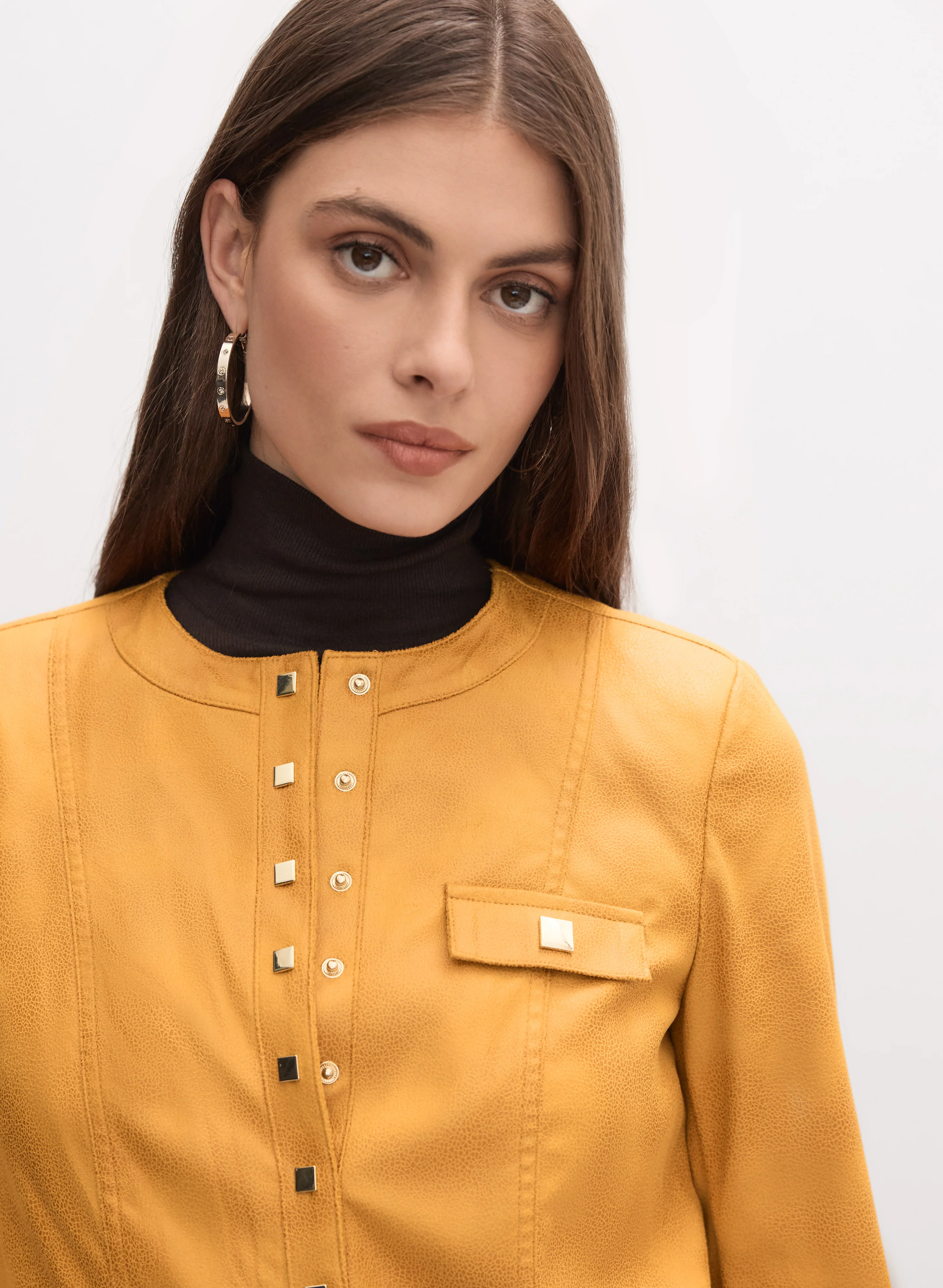 Joseph Ribkoff - Faux-Suede Jacket - Image 2