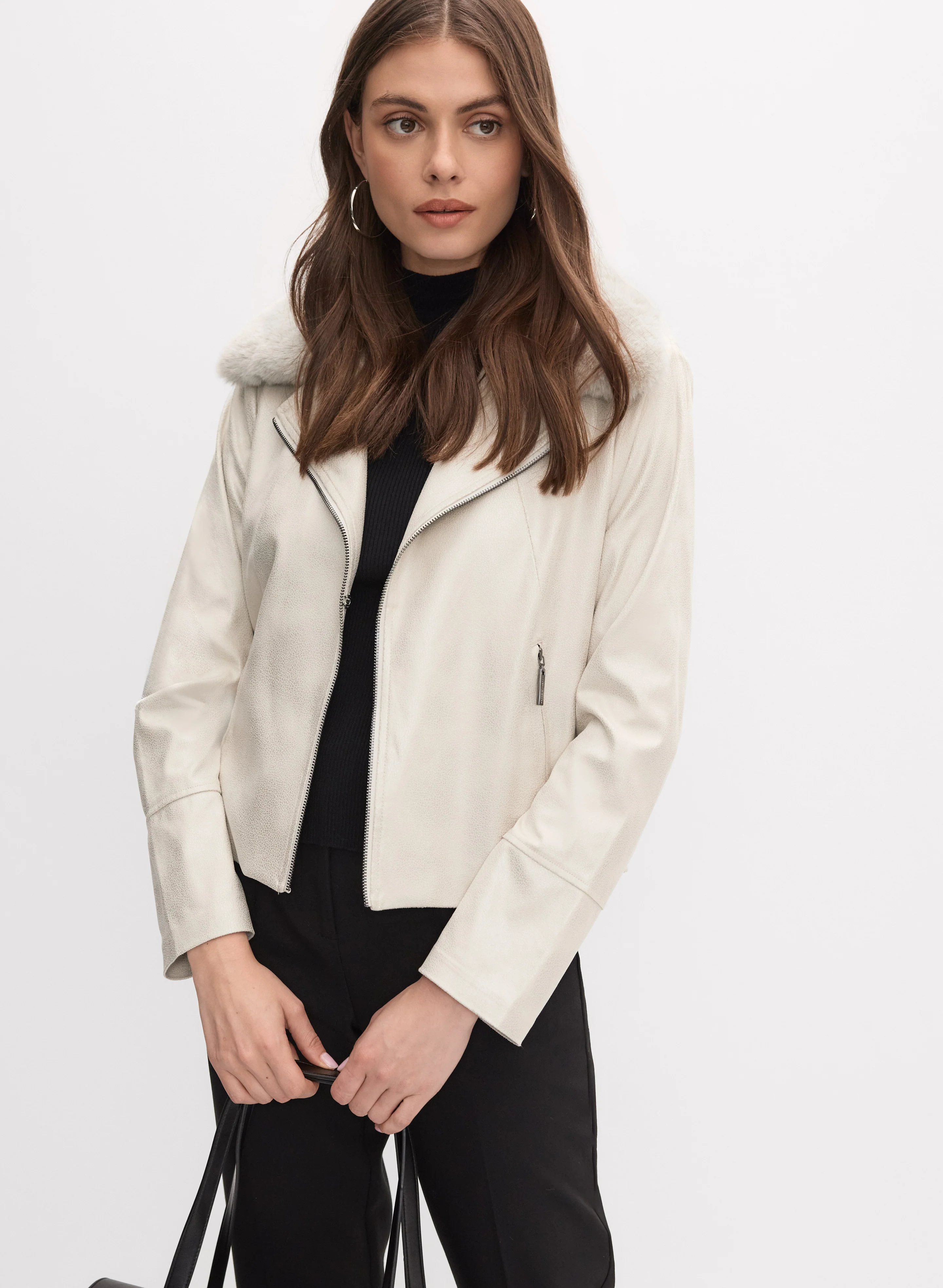 Joseph Ribkoff - Faux-Suede Jacket