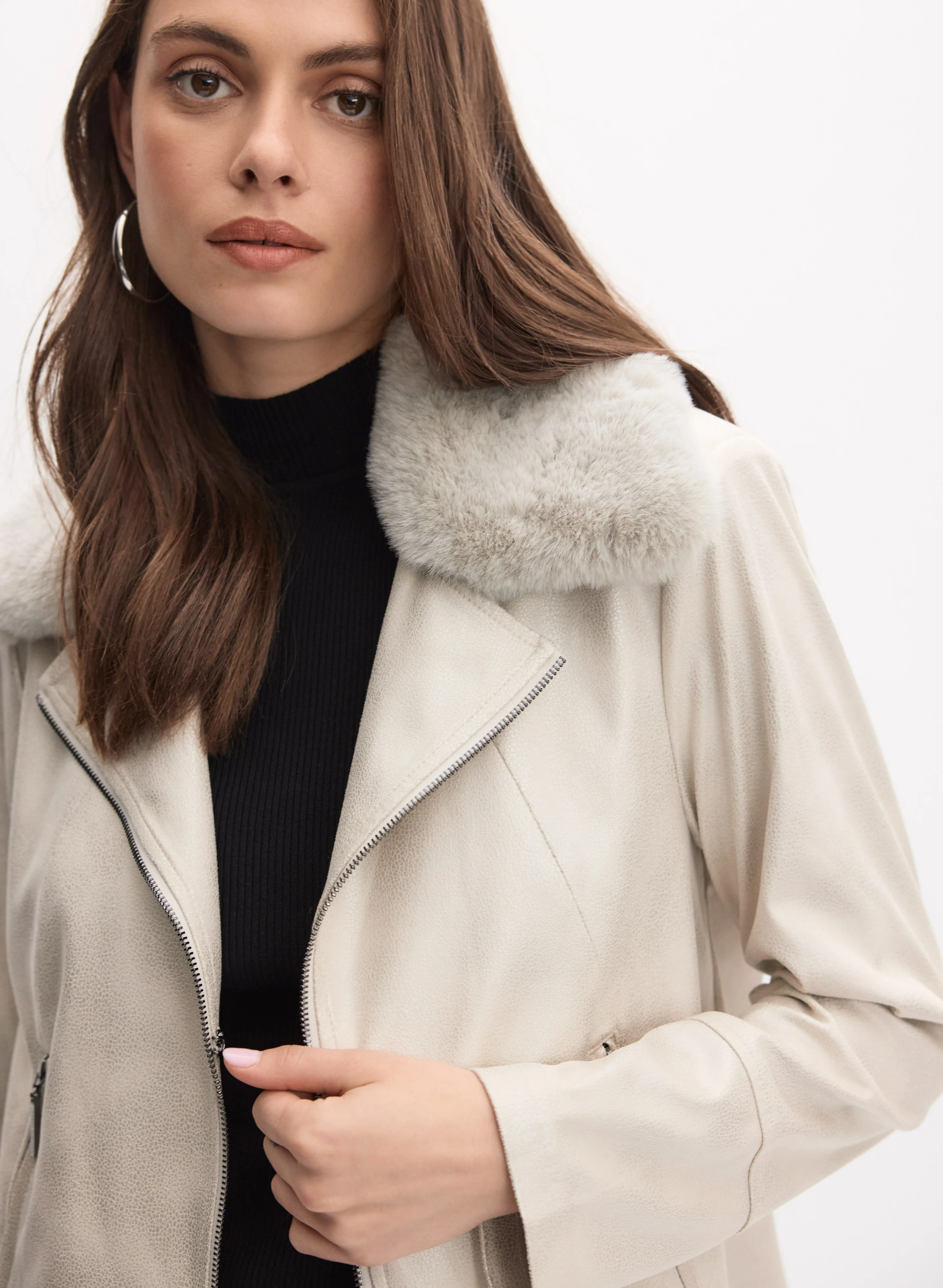 Joseph Ribkoff - Faux-Suede Jacket - Image 2