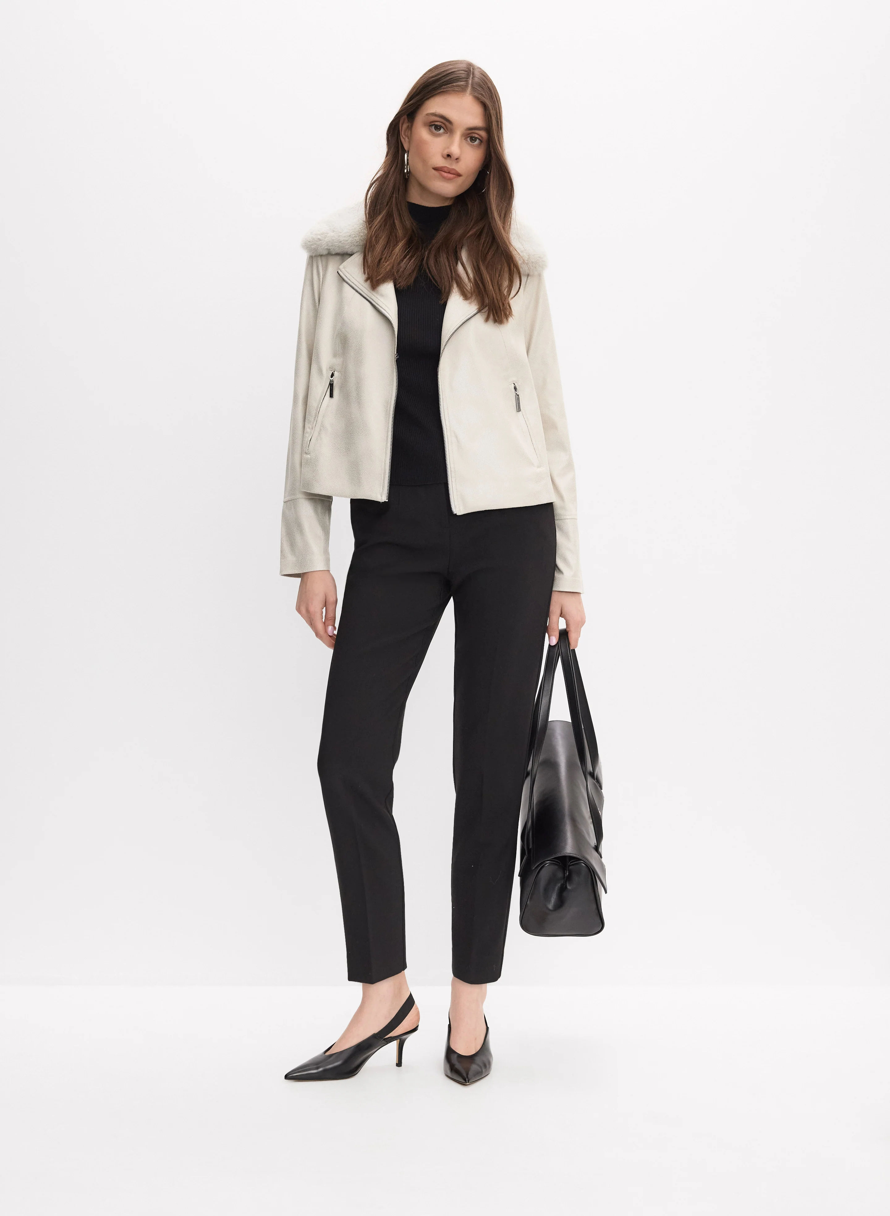 Joseph Ribkoff - Faux-Suede Jacket - Image 3