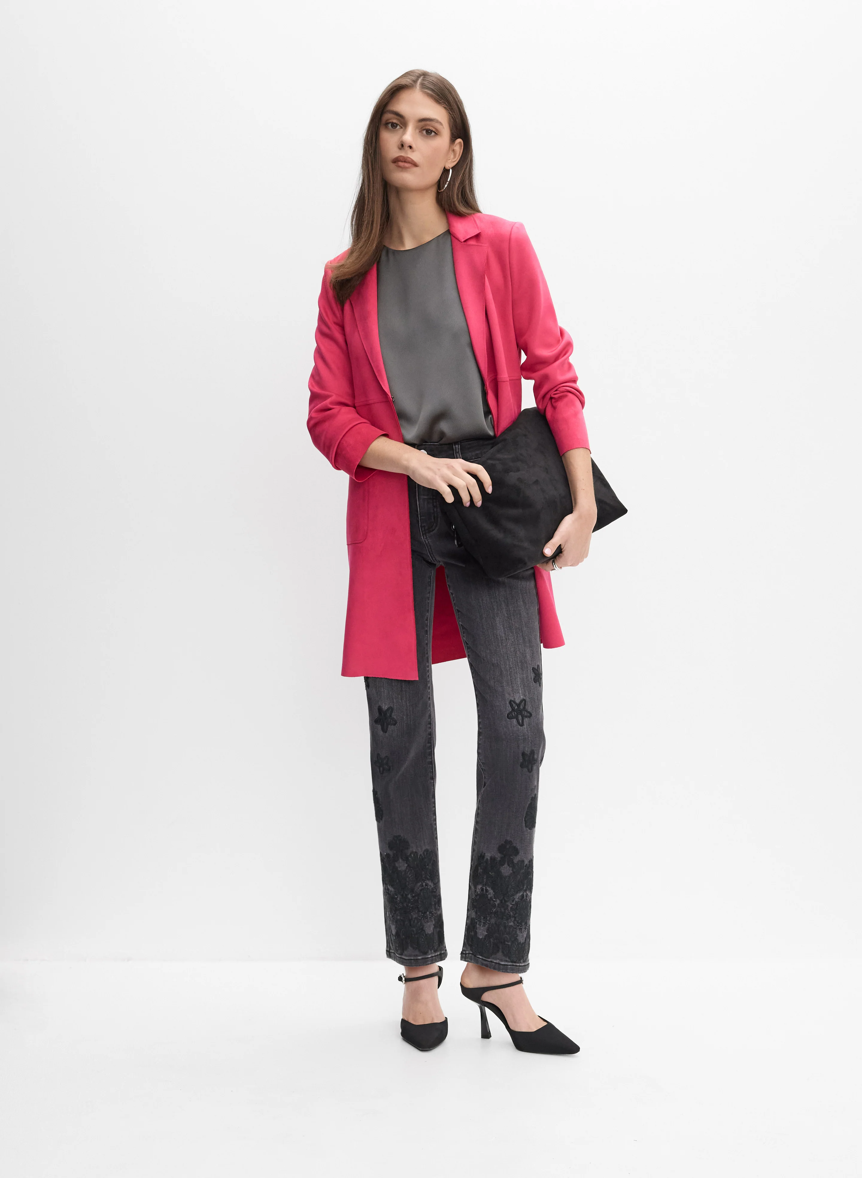Joseph Ribkoff - Faux-Suede Jacket - Image 3