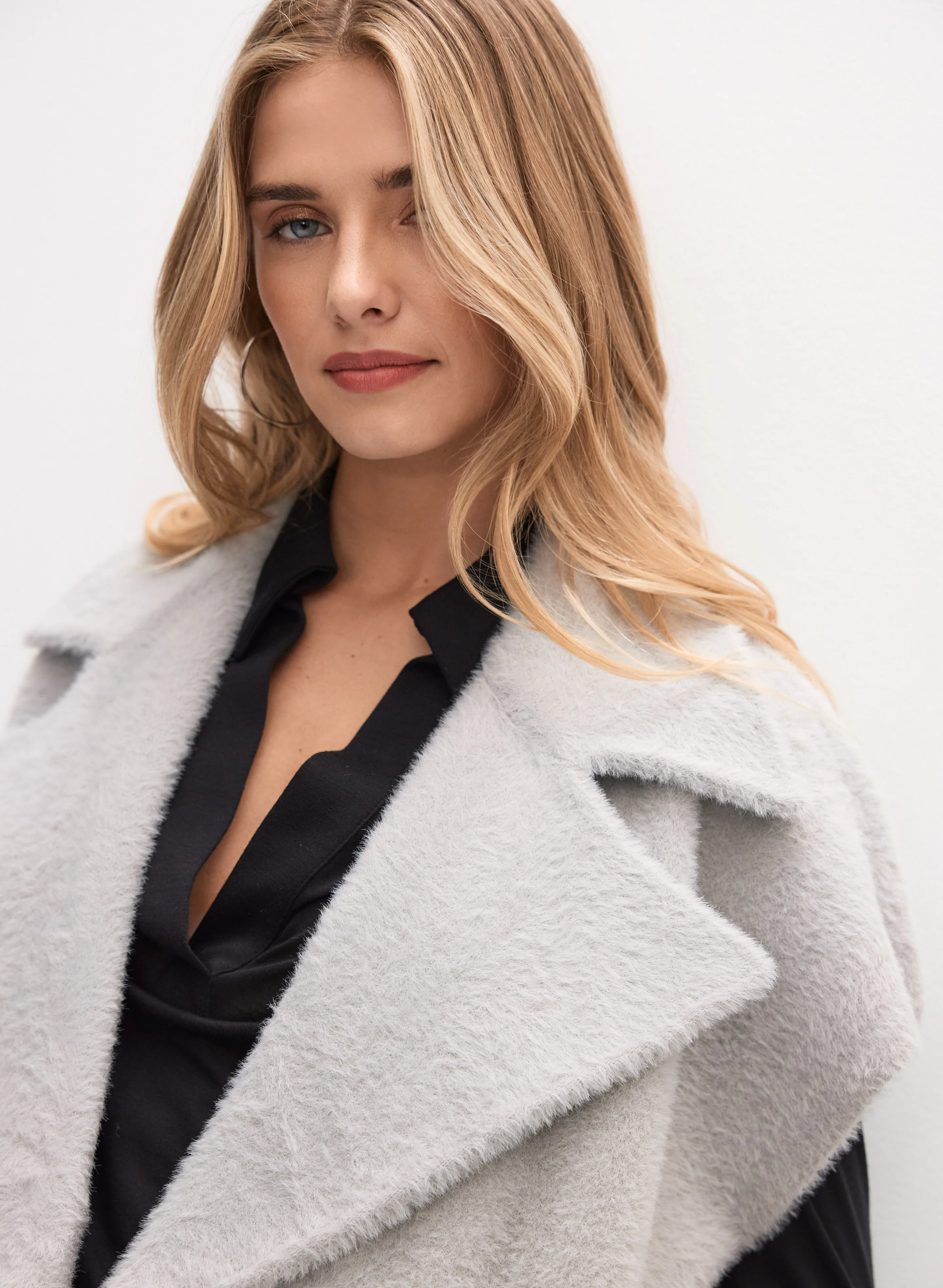 Joseph Ribkoff - Feather Yarn Cardigan - Image 2