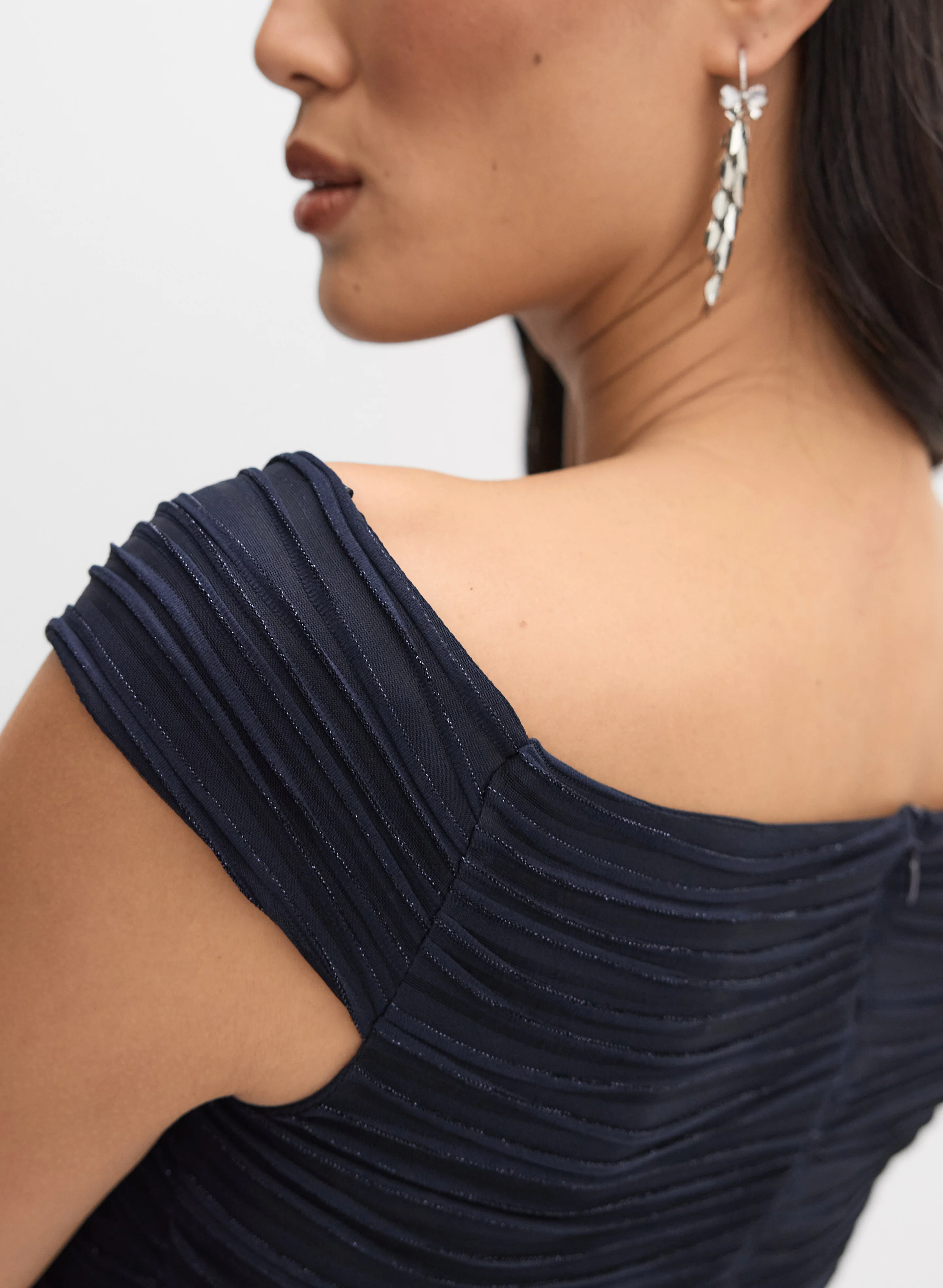 Joseph Ribkoff - Fitted Textured Dress - Image 2