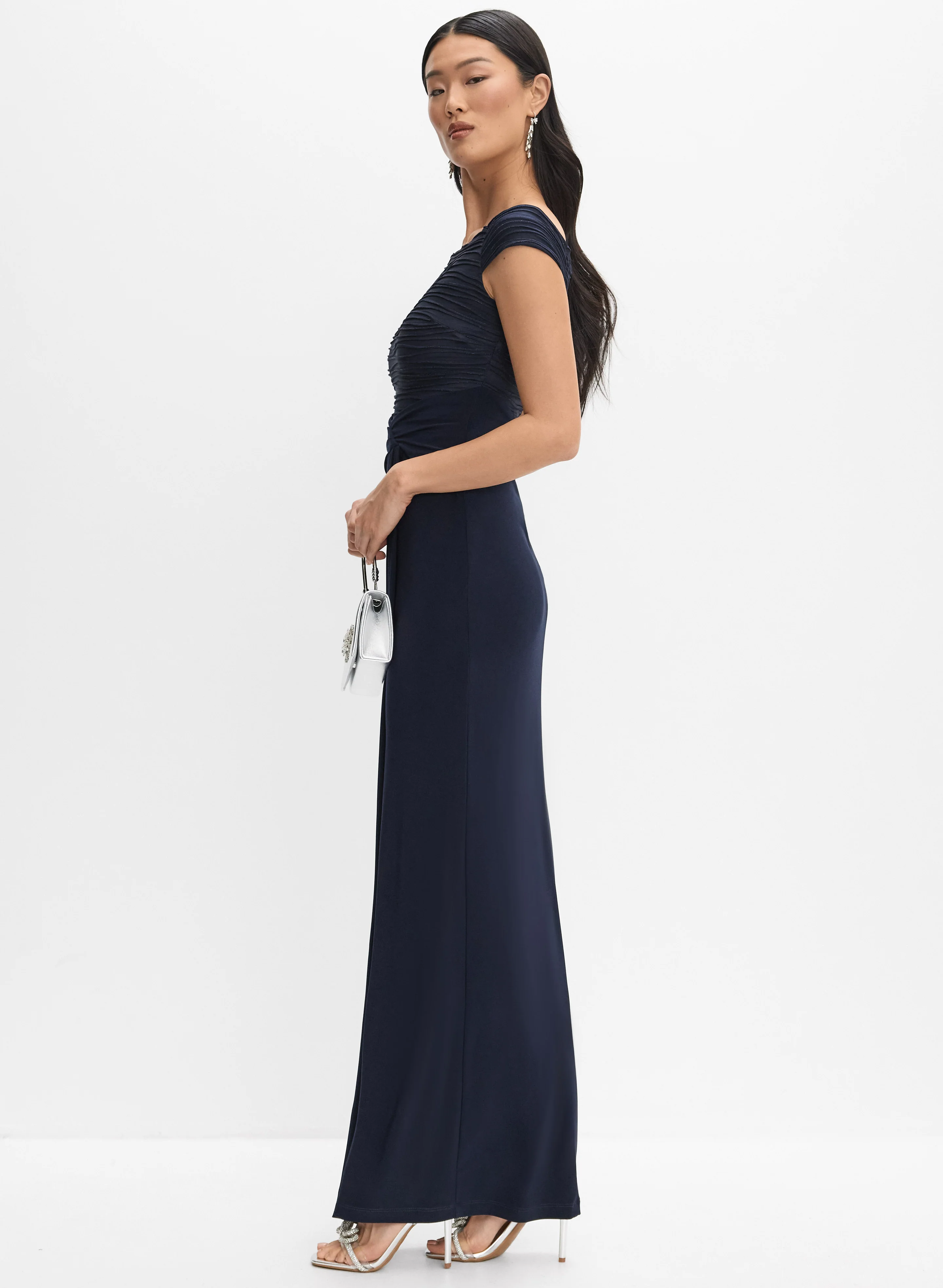 Joseph Ribkoff - Fitted Textured Dress - Image 3