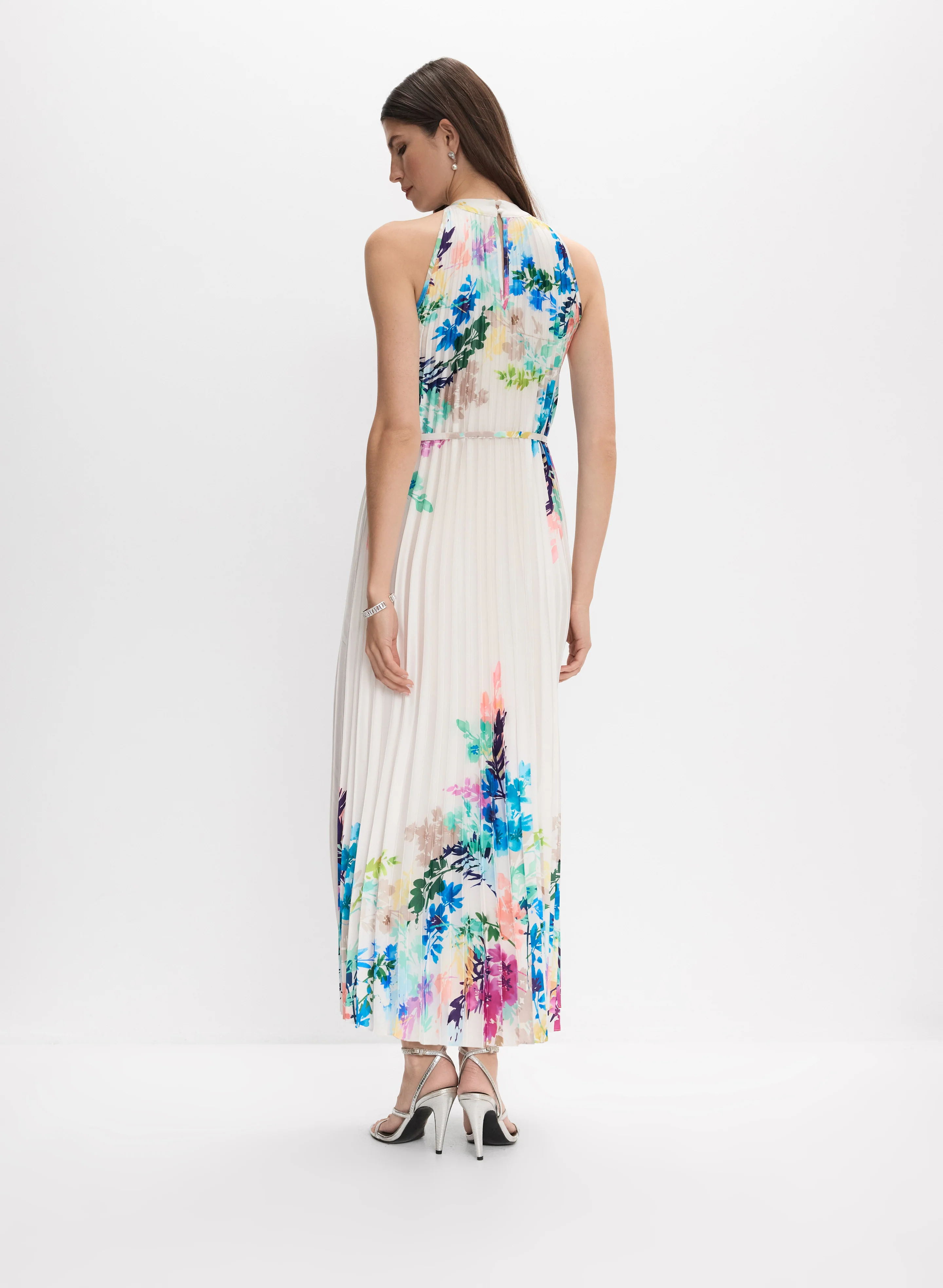 Joseph Ribkoff - Floral Pleated Dress - Image 5
