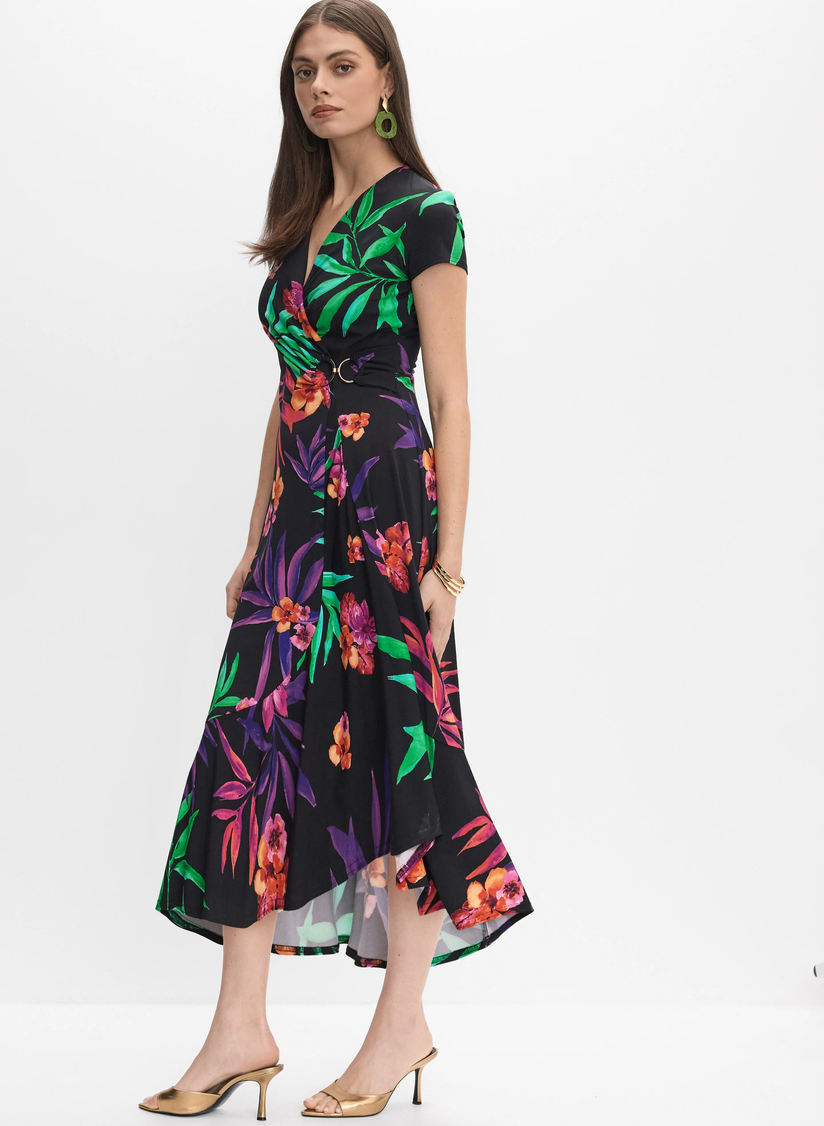 Joseph Ribkoff - Floral Print Dress - Image 3