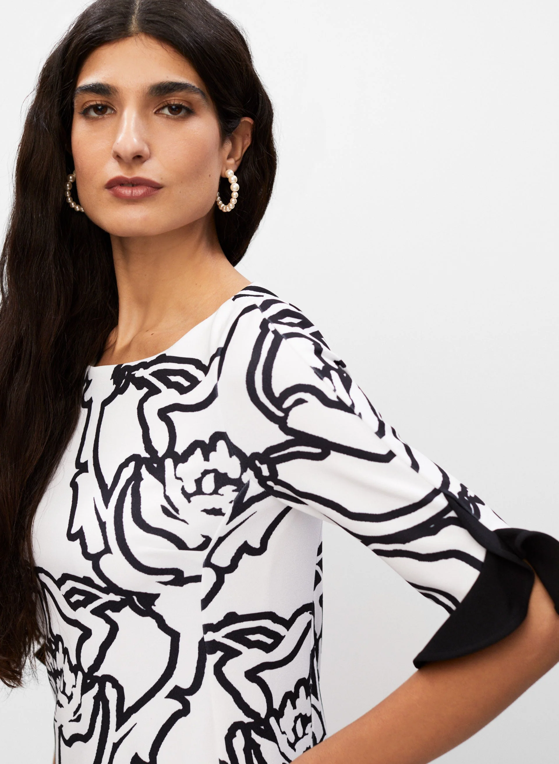 Joseph Ribkoff - Floral Print Dress - Image 2