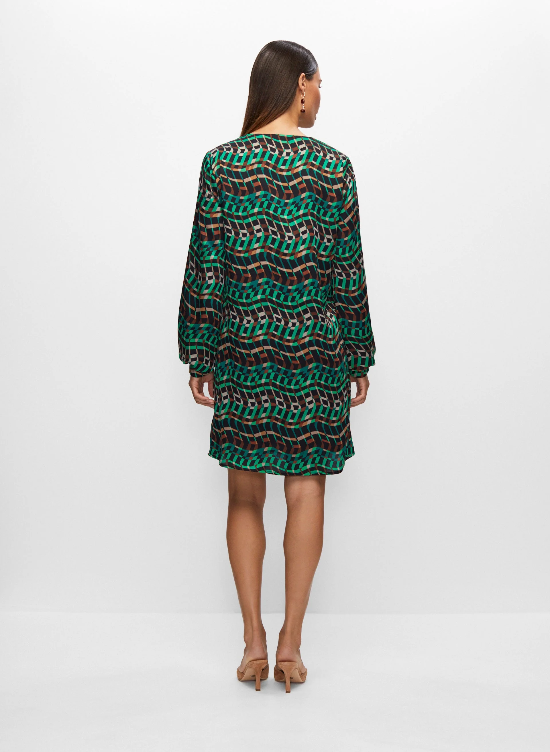 Joseph Ribkoff - Geometric Print Dress - Image 4
