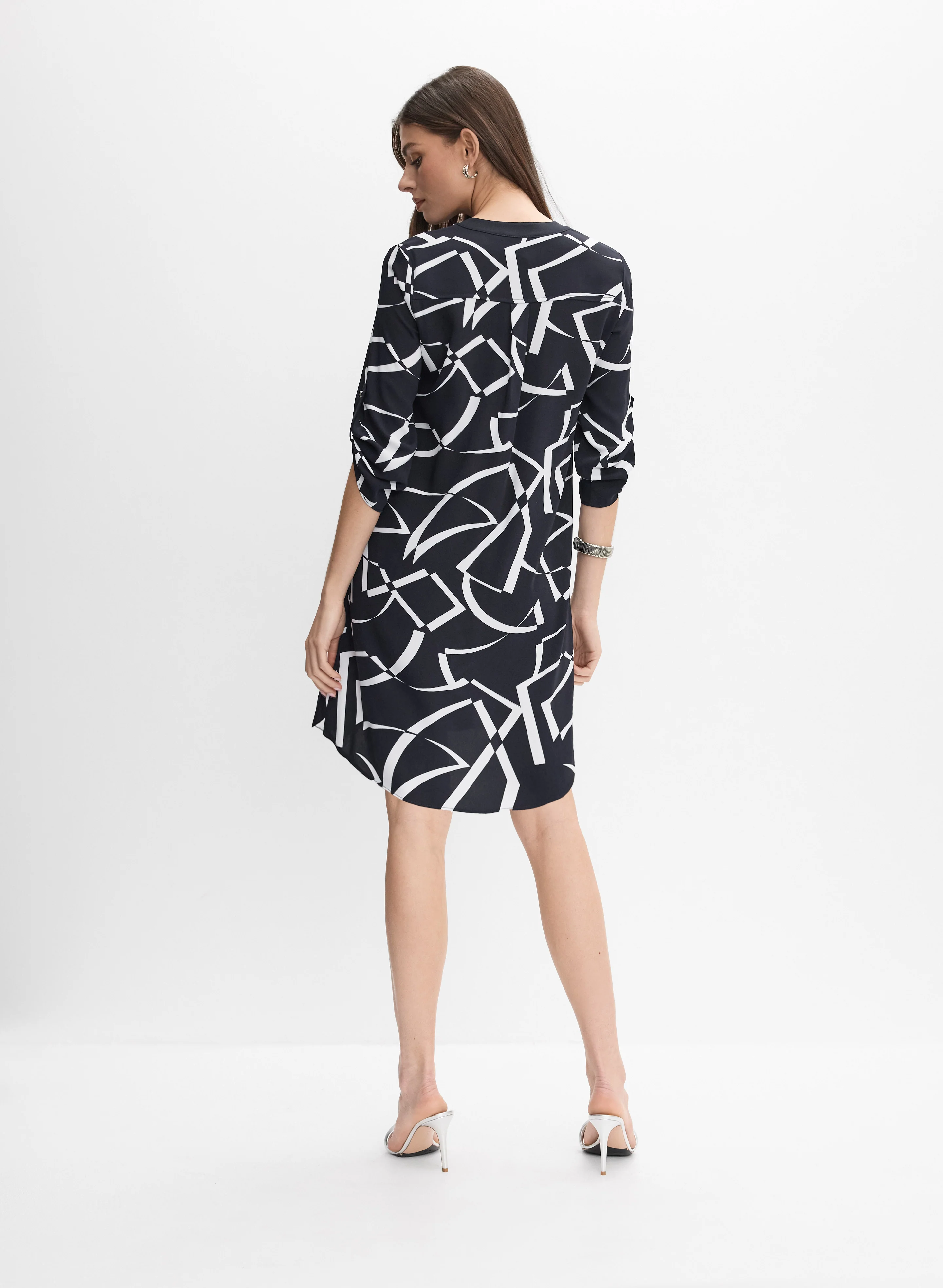 Joseph Ribkoff - Geometric Print Dress - Image 5