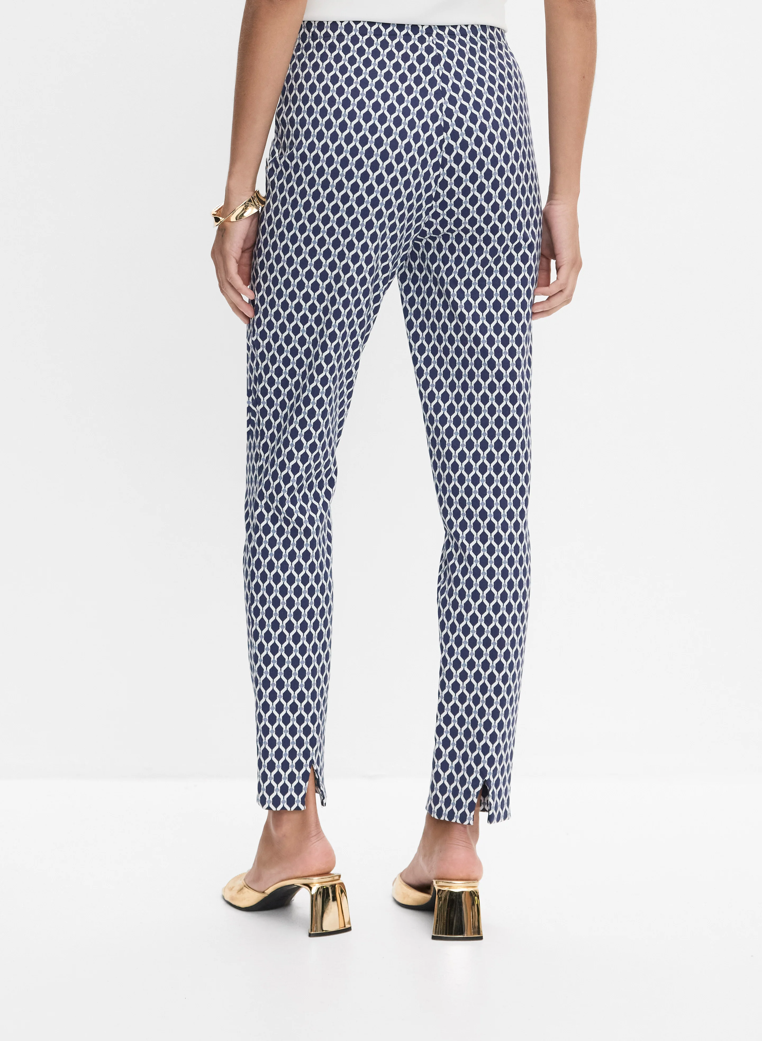 Joseph Ribkoff - Geometric Slim-Leg Pants - Image 2
