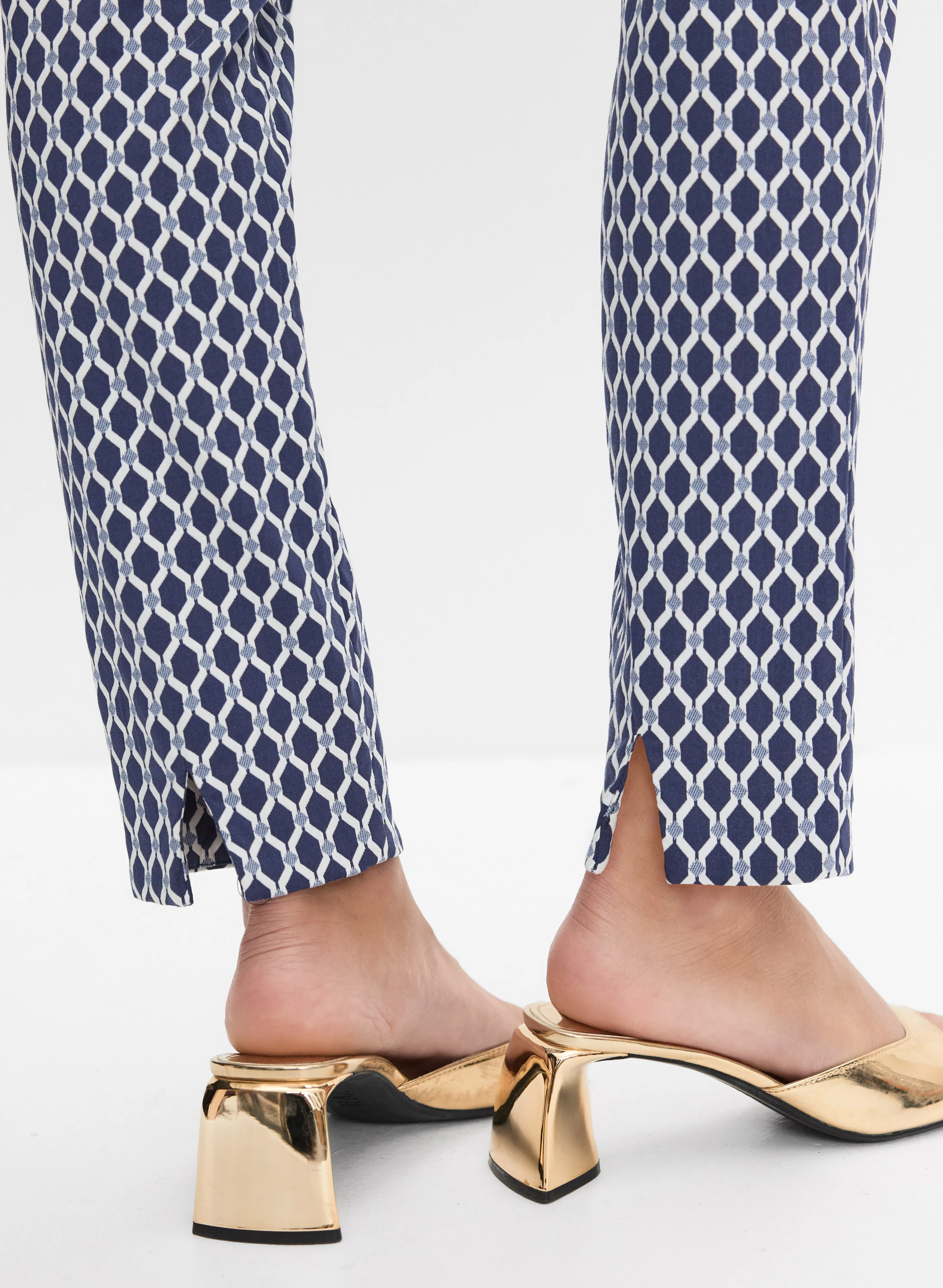 Joseph Ribkoff - Geometric Slim-Leg Pants - Image 6