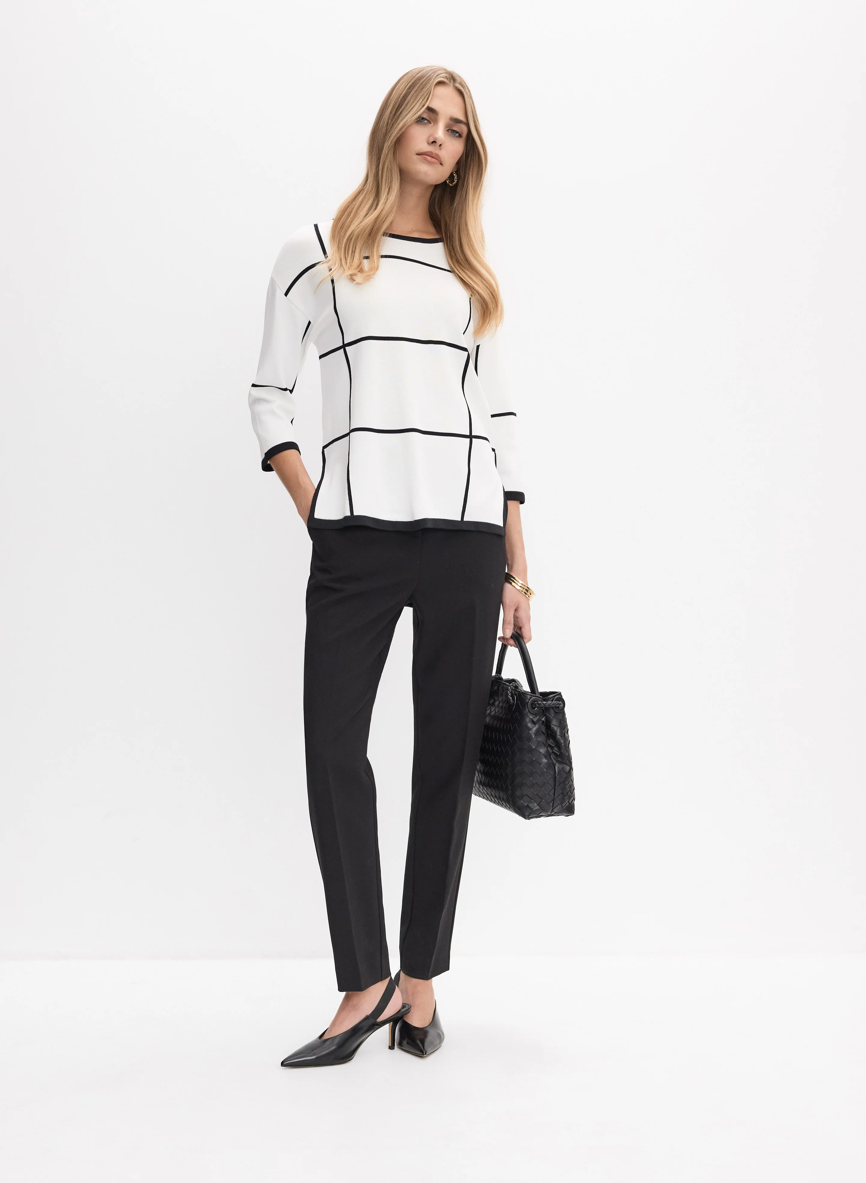 Joseph Ribkoff - Geometric Sweater - Image 3
