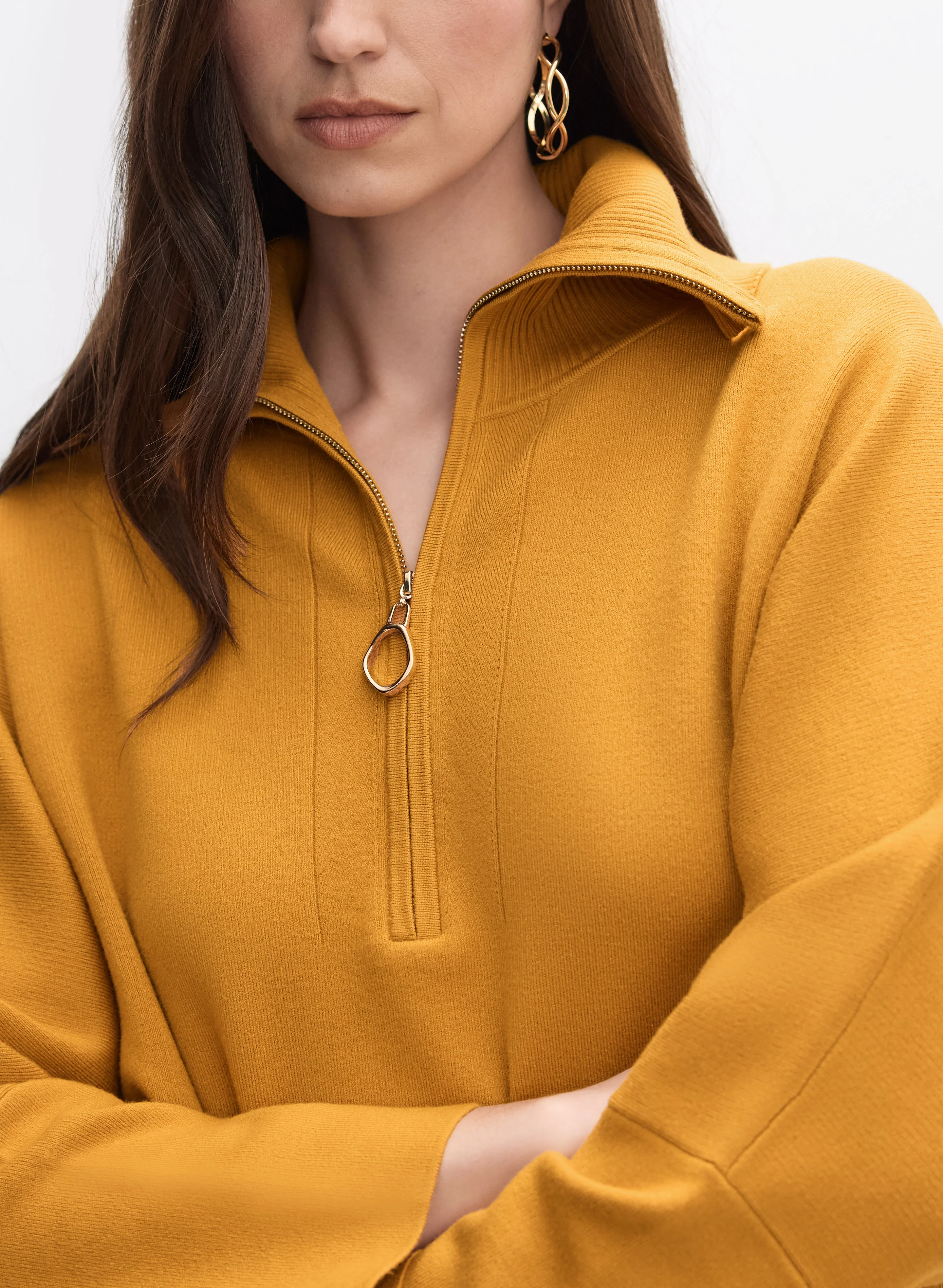 Joseph Ribkoff - Half-Zip Sweater - Image 2