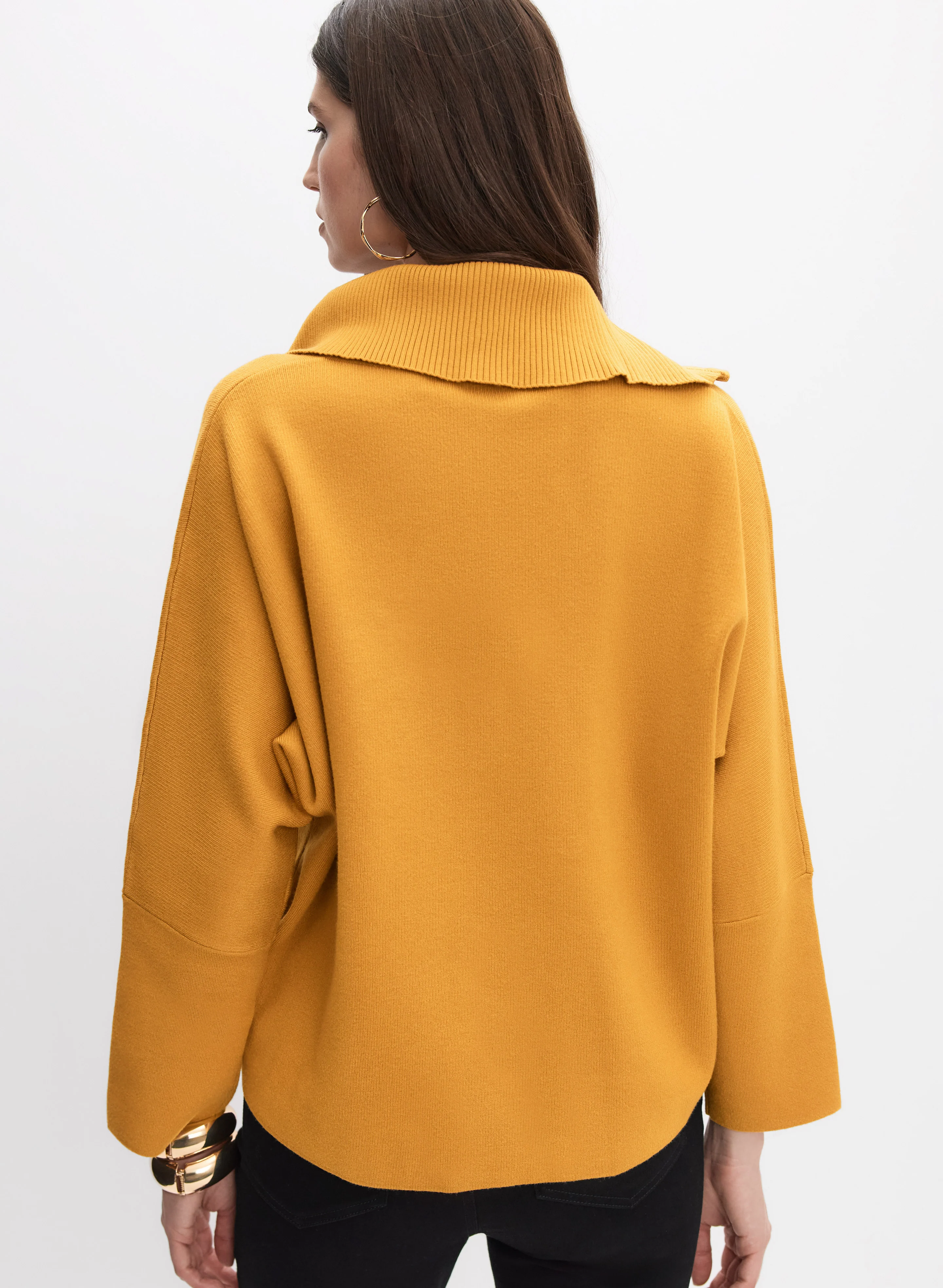 Joseph Ribkoff - Half-Zip Sweater - Image 4