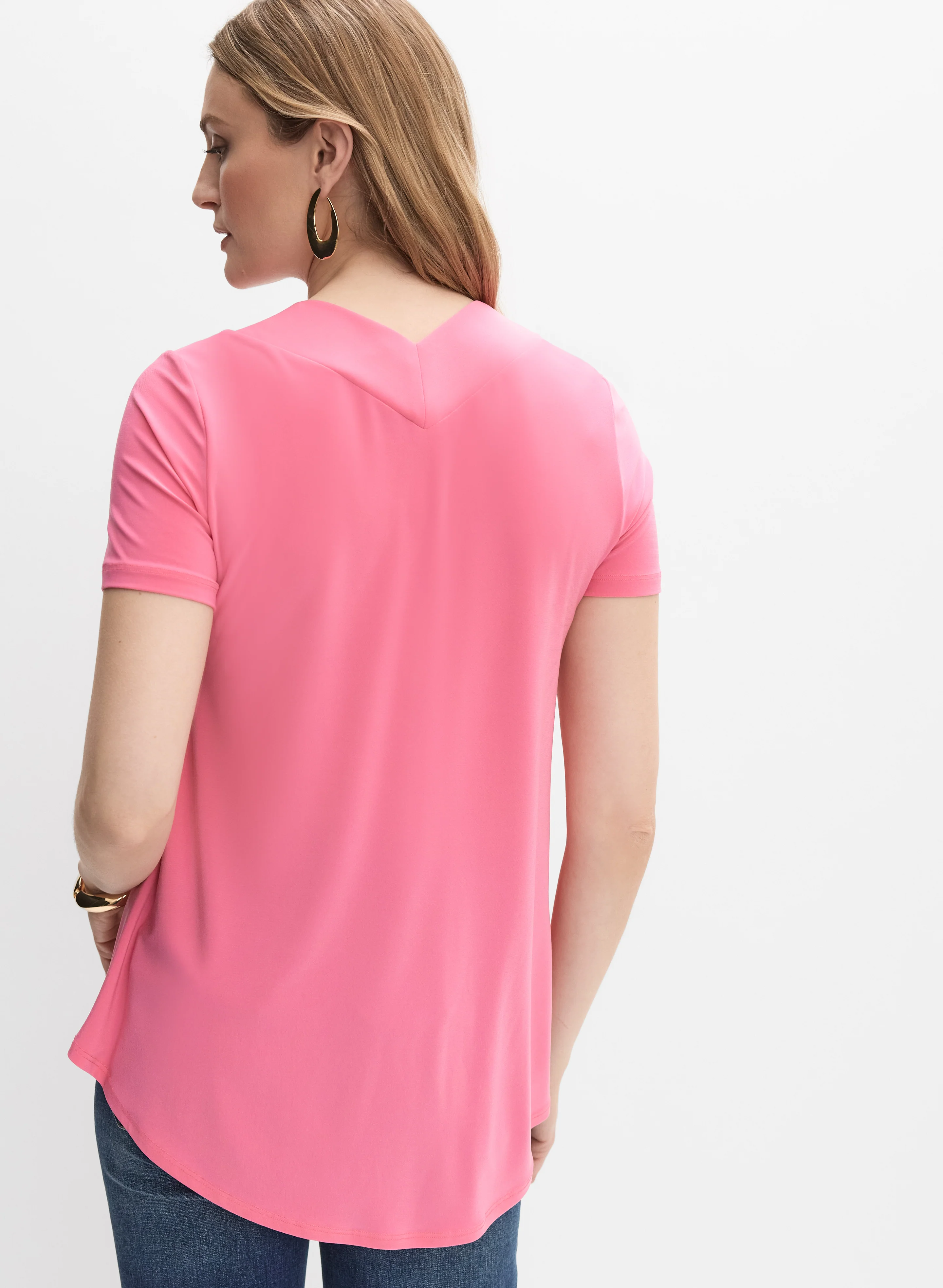 Joseph Ribkoff - Jersey V-Neck Top - Image 4