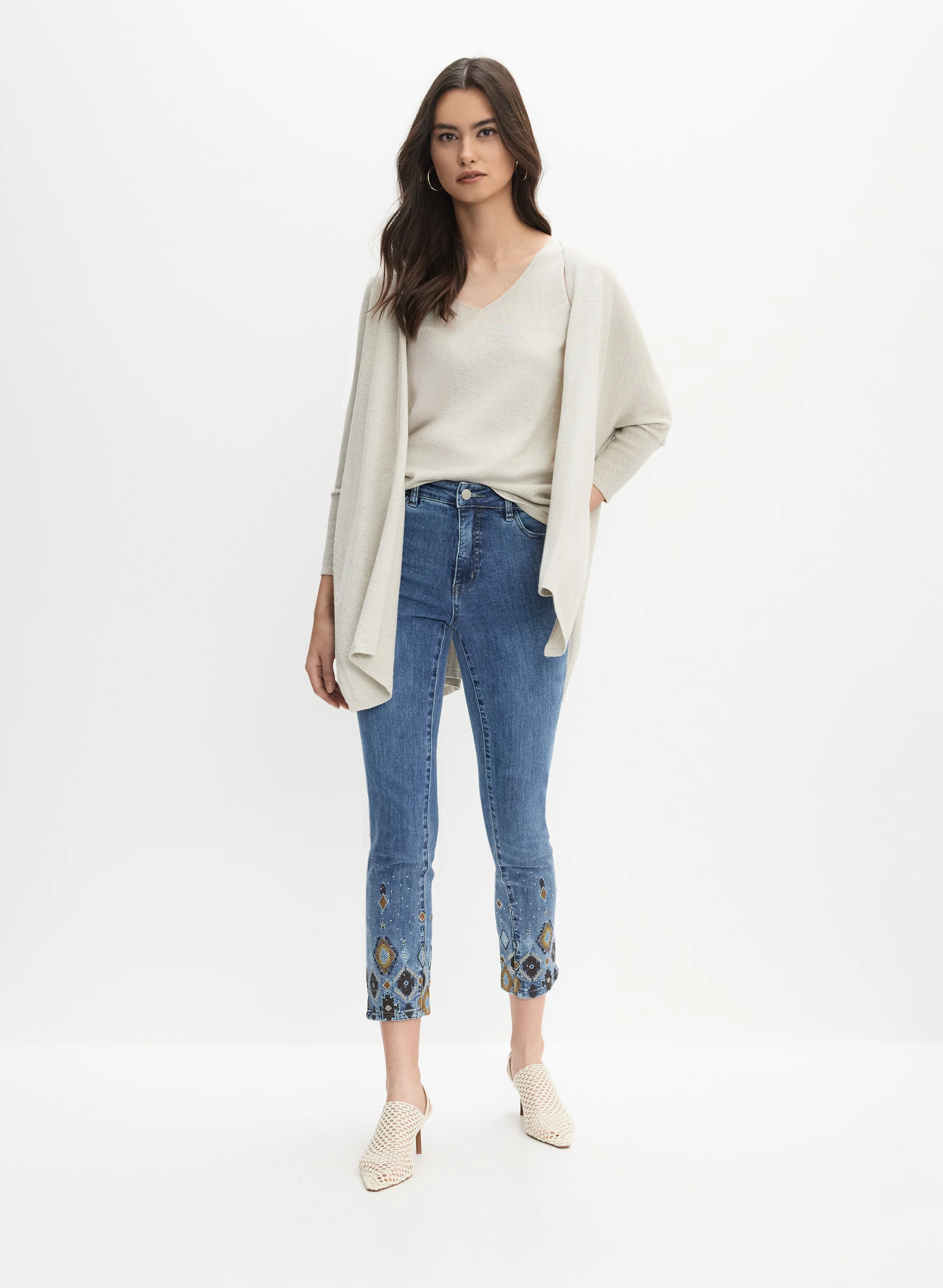 Joseph Ribkoff - Knit Cardigan & Tank Top Set - Image 3