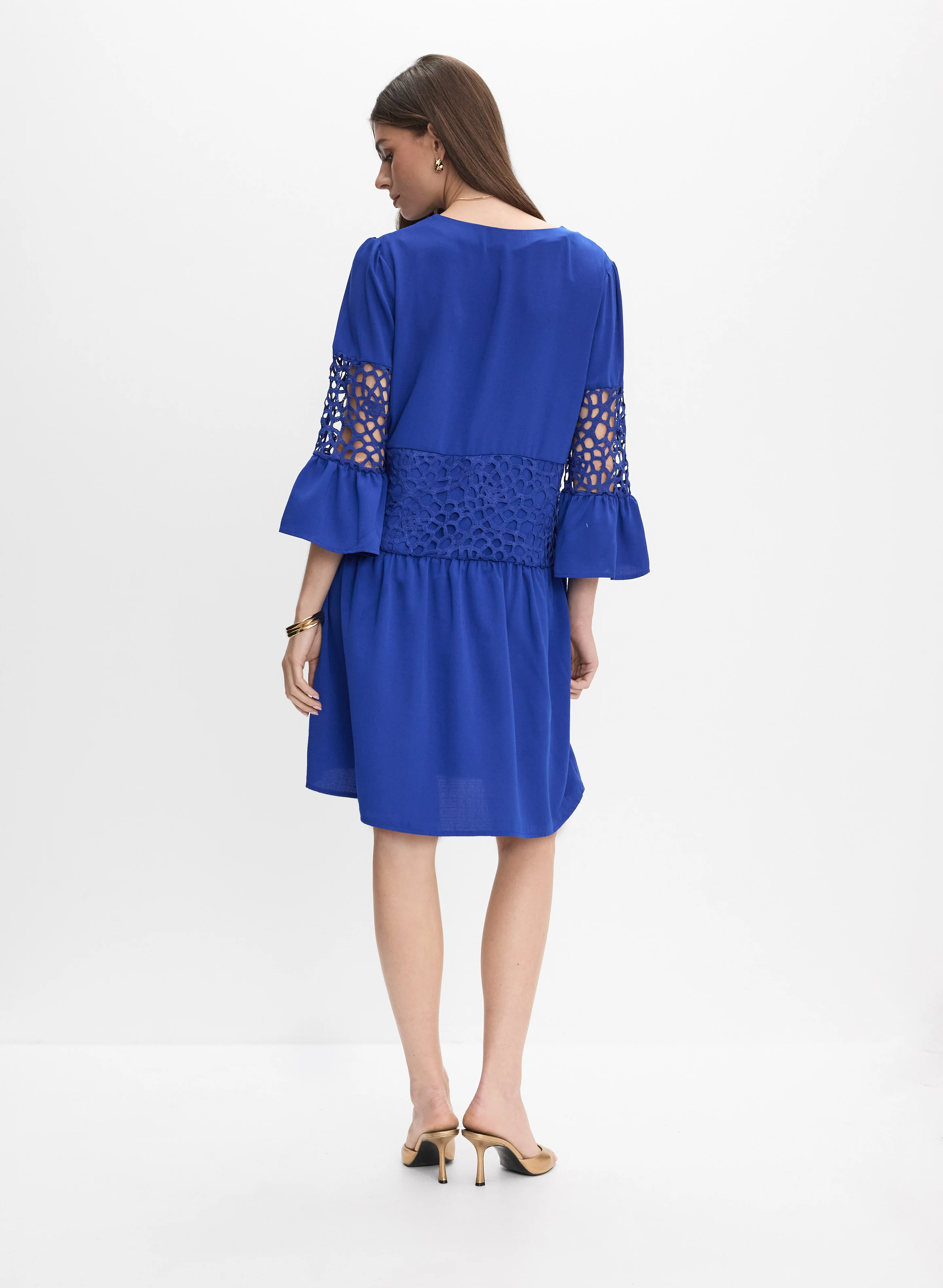 Joseph Ribkoff - Lace Detail Dress - Image 5
