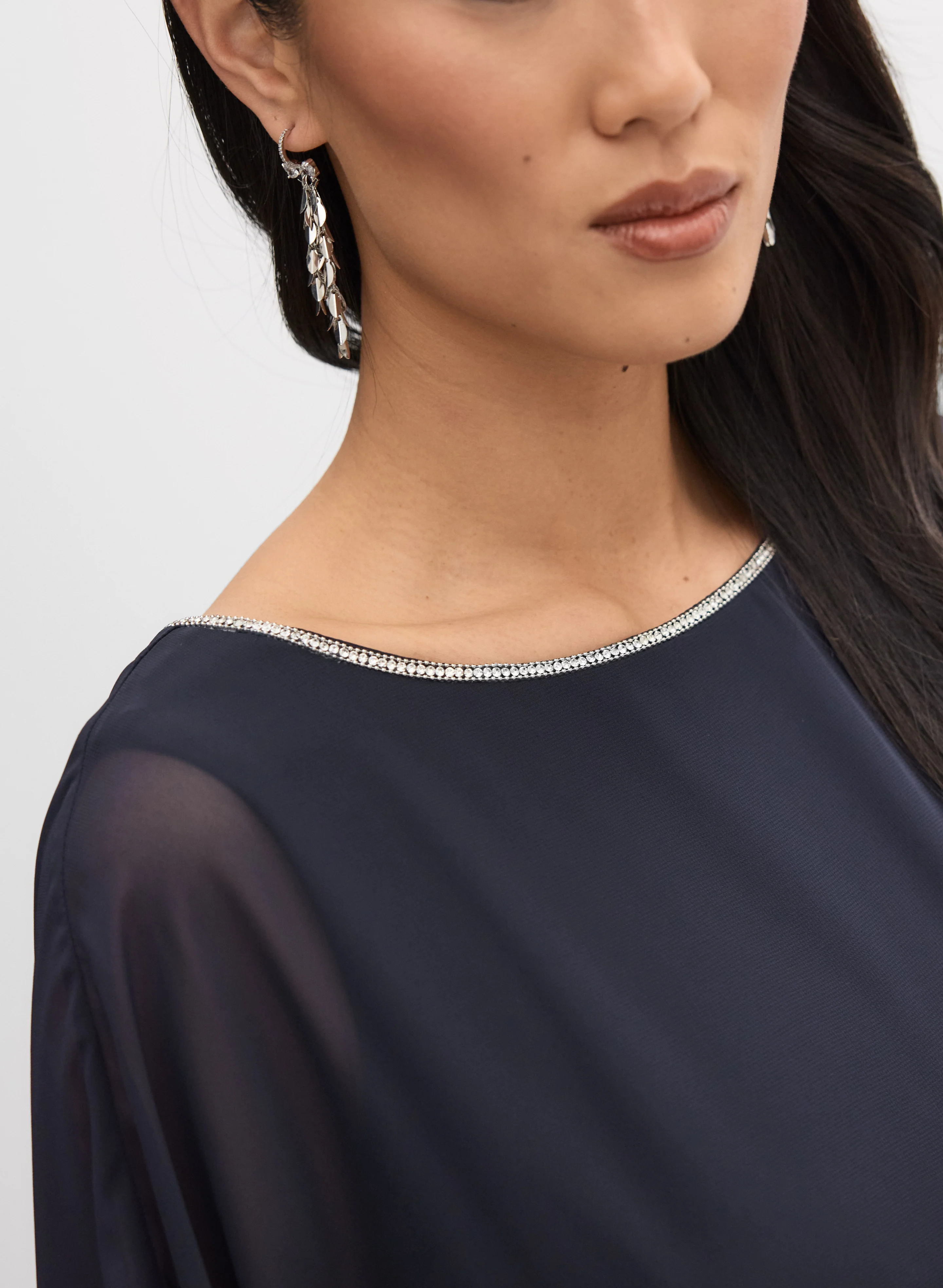 Joseph Ribkoff - Layered Sheath Dress - Image 2