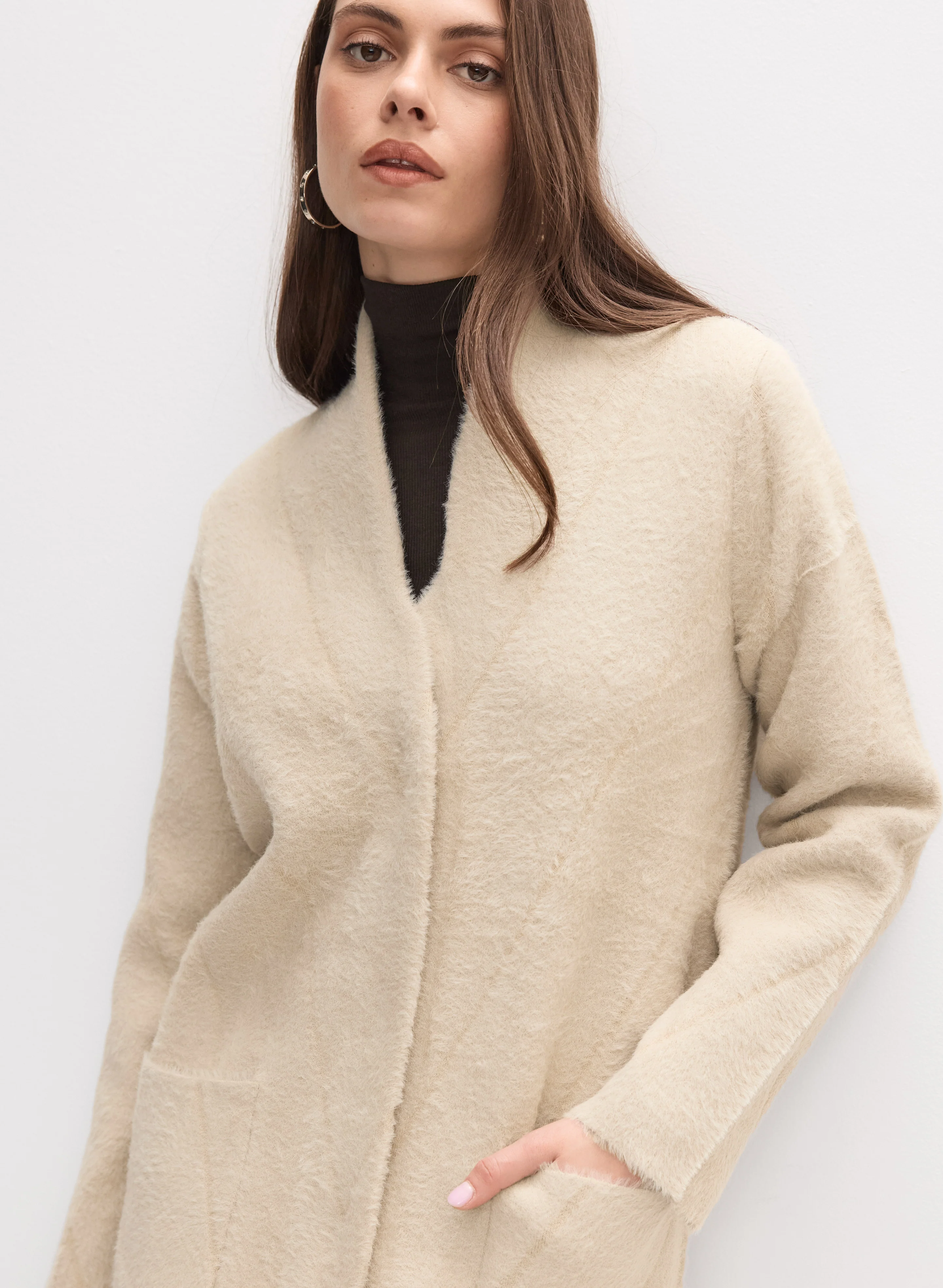 Joseph Ribkoff - Long Yarn Coat - Image 2