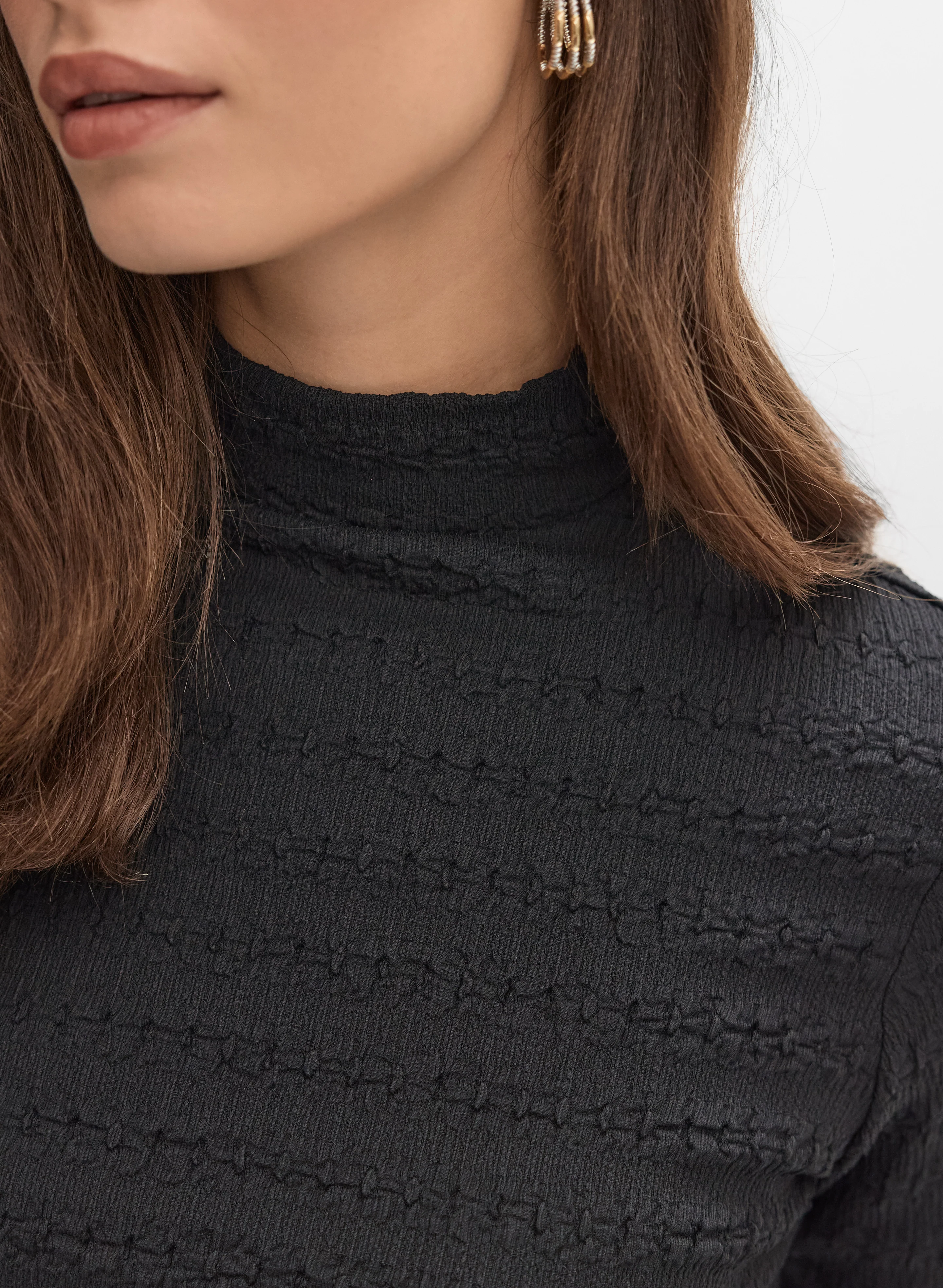 Joseph Ribkoff - Mock Neck Top - Image 2
