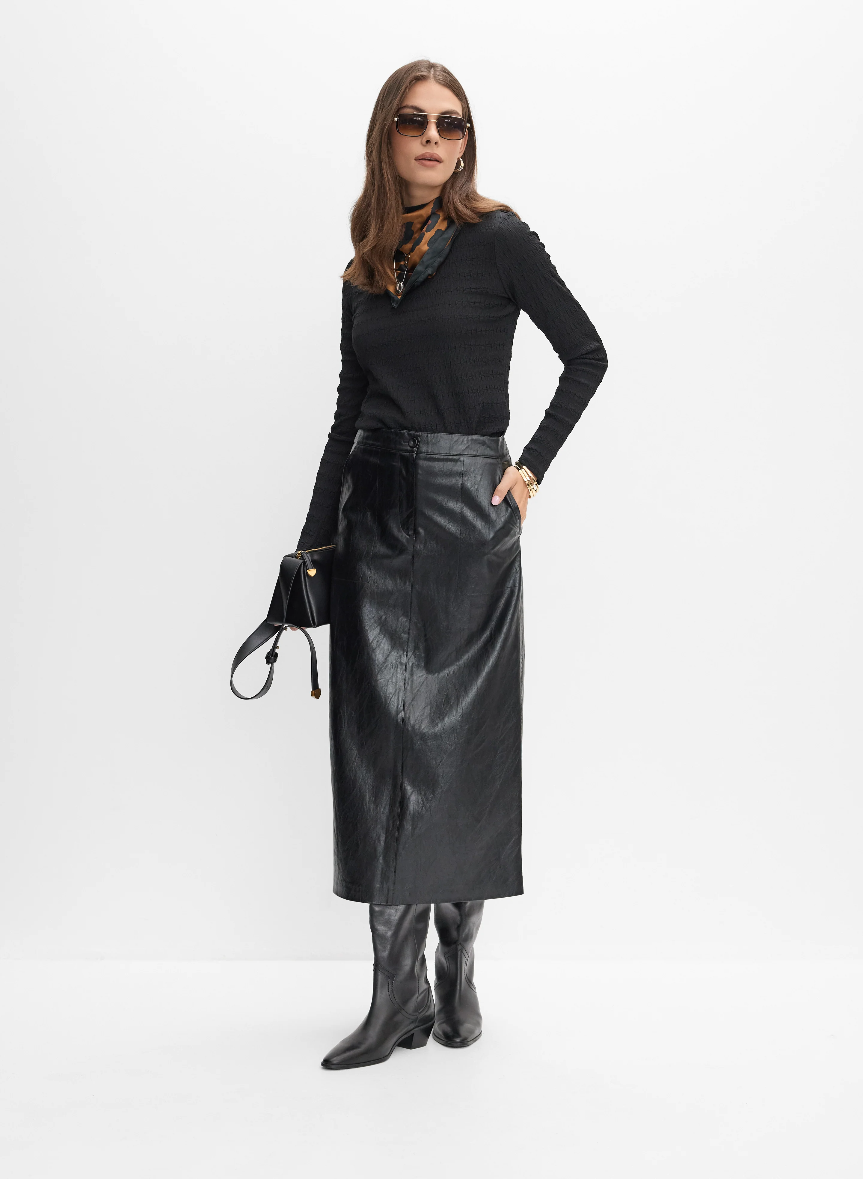 Joseph Ribkoff - Mock Neck Top - Image 3