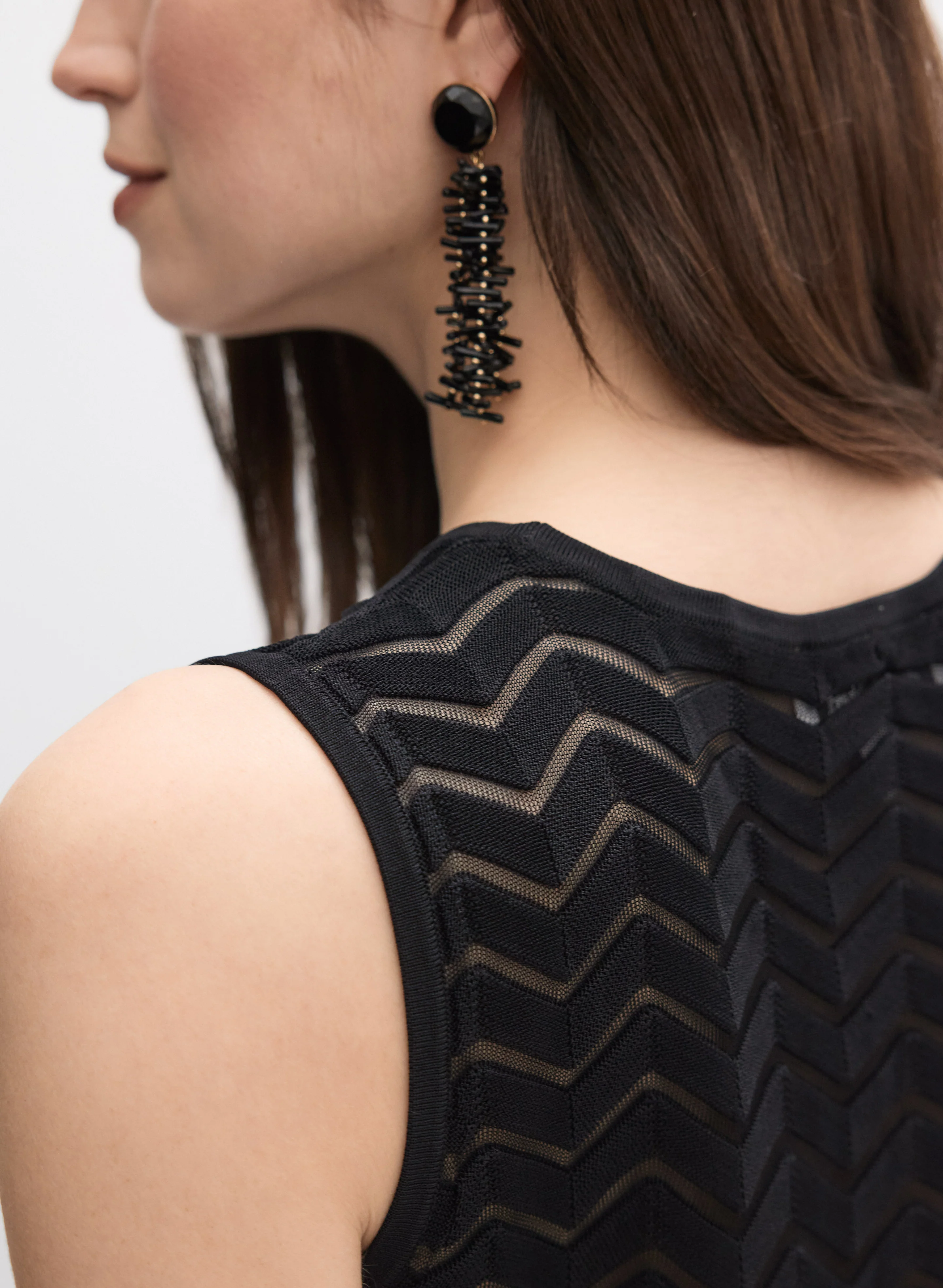 Joseph Ribkoff - Open-Knit Tank Top - Image 2