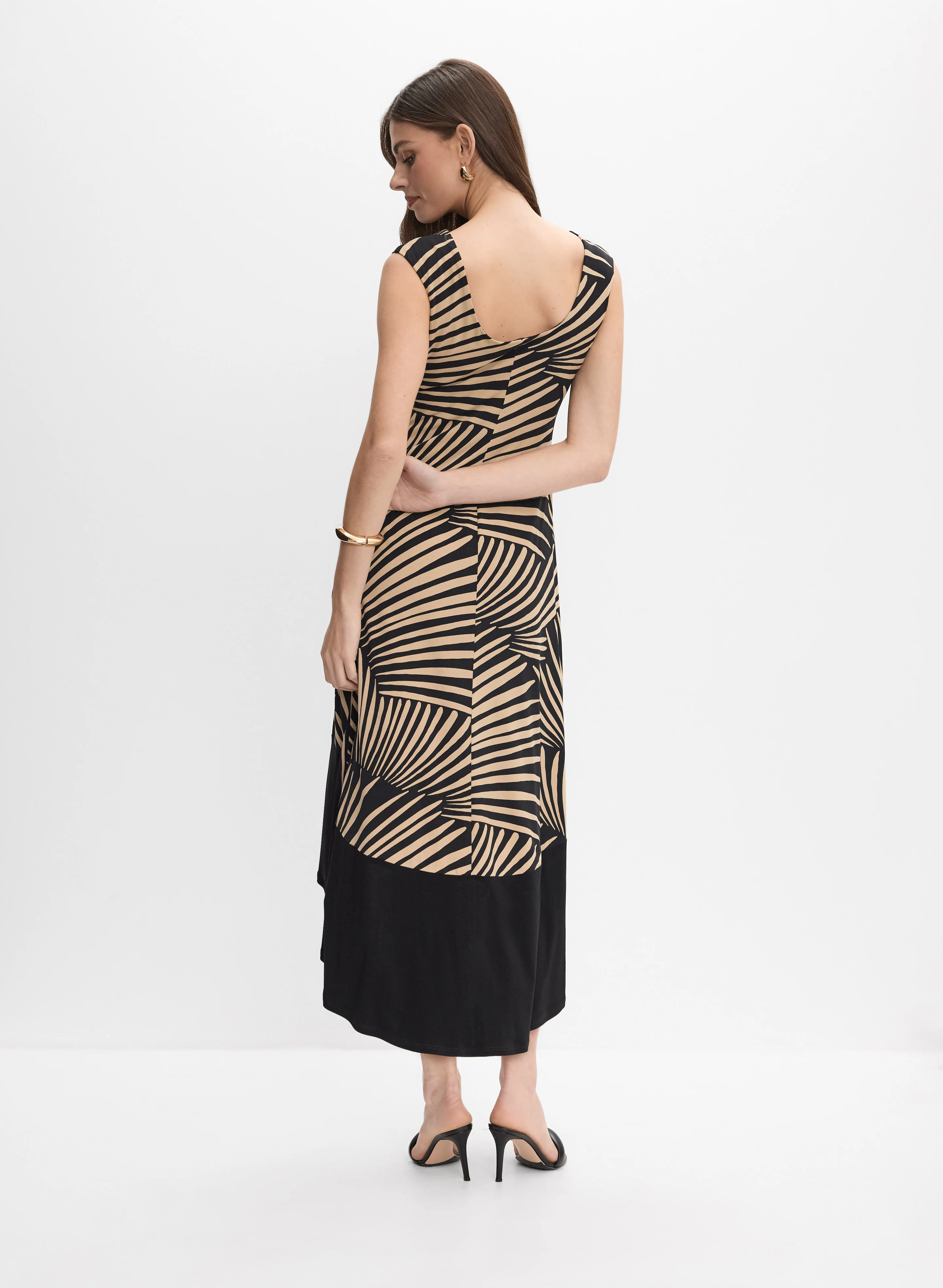 Joseph Ribkoff - Palm Print Dress - Image 5