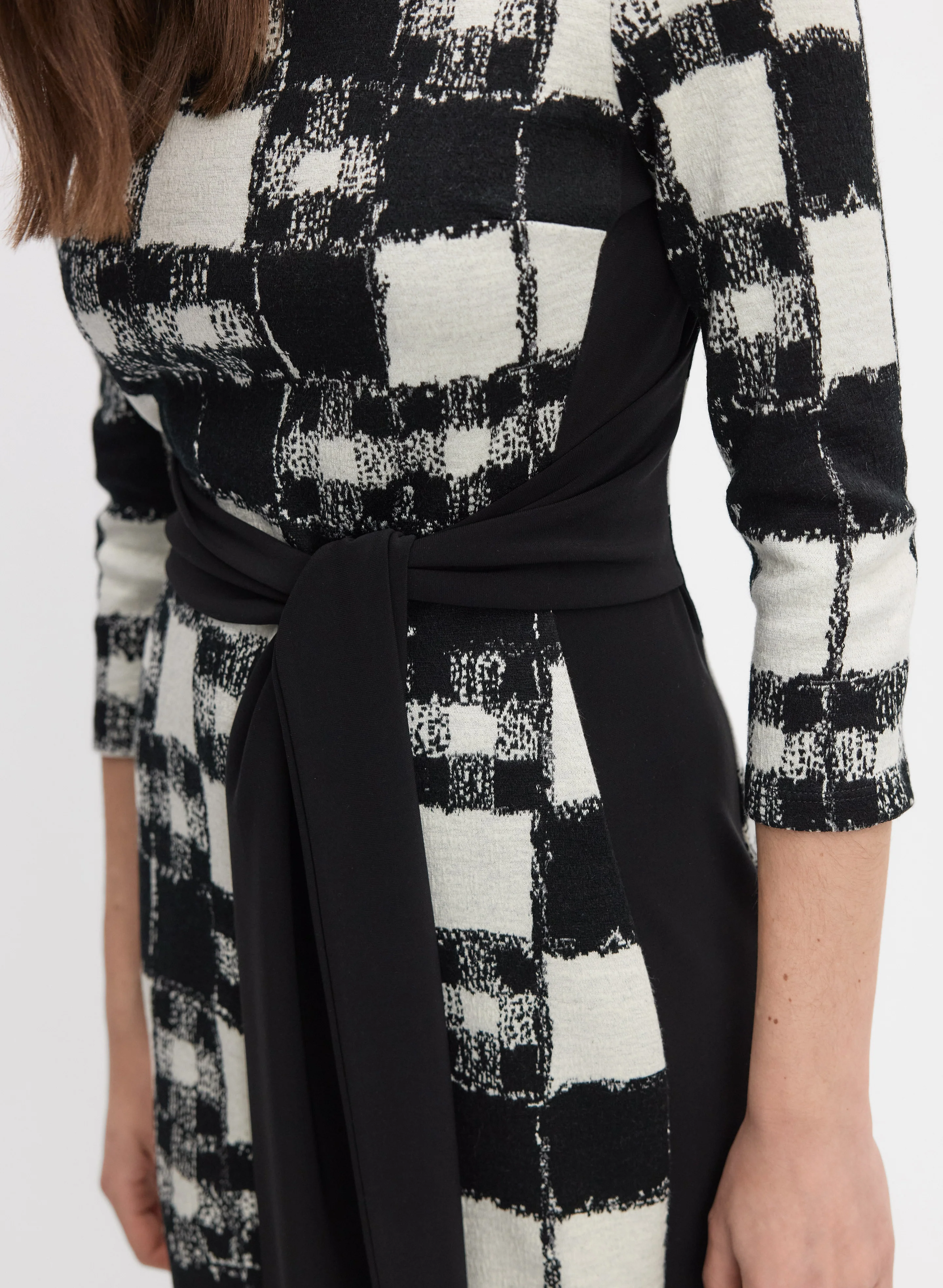 Joseph Ribkoff - Plaid Midi Dress - Image 2
