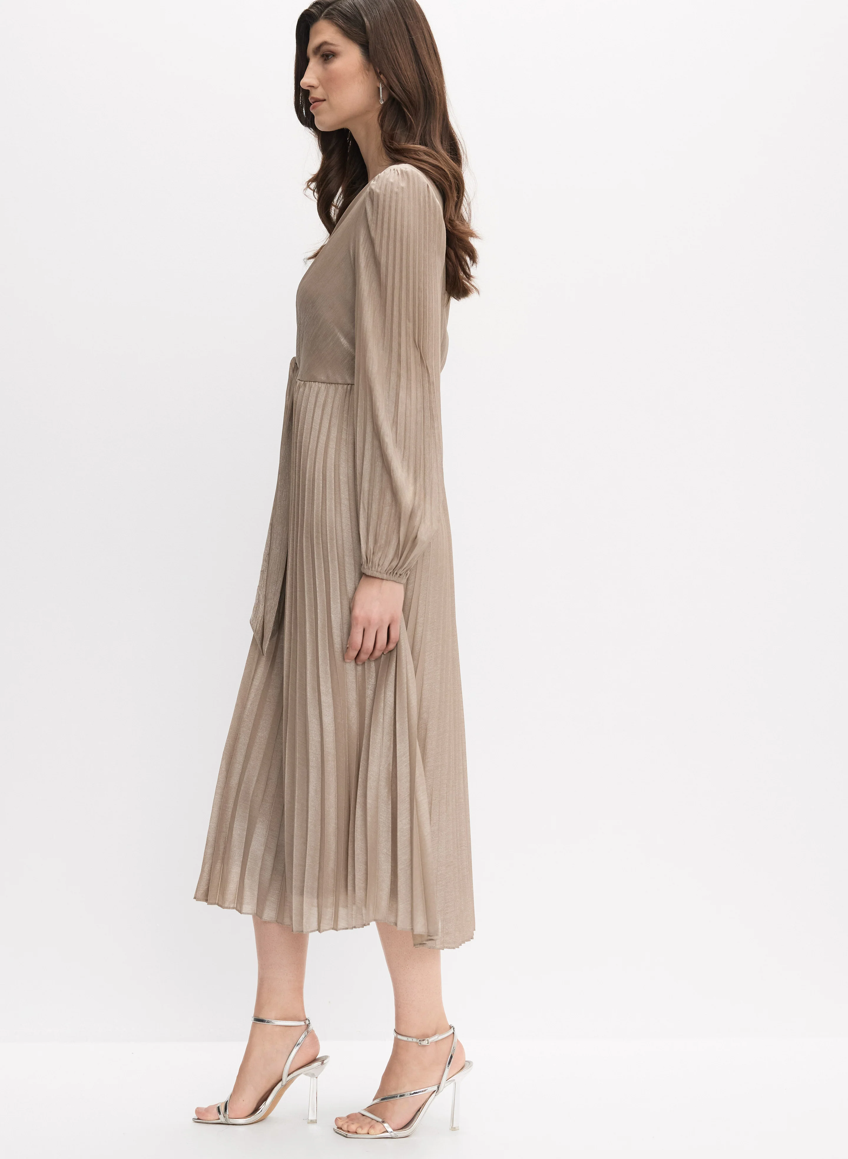 Joseph Ribkoff - Pleated Midi Dress - Image 3