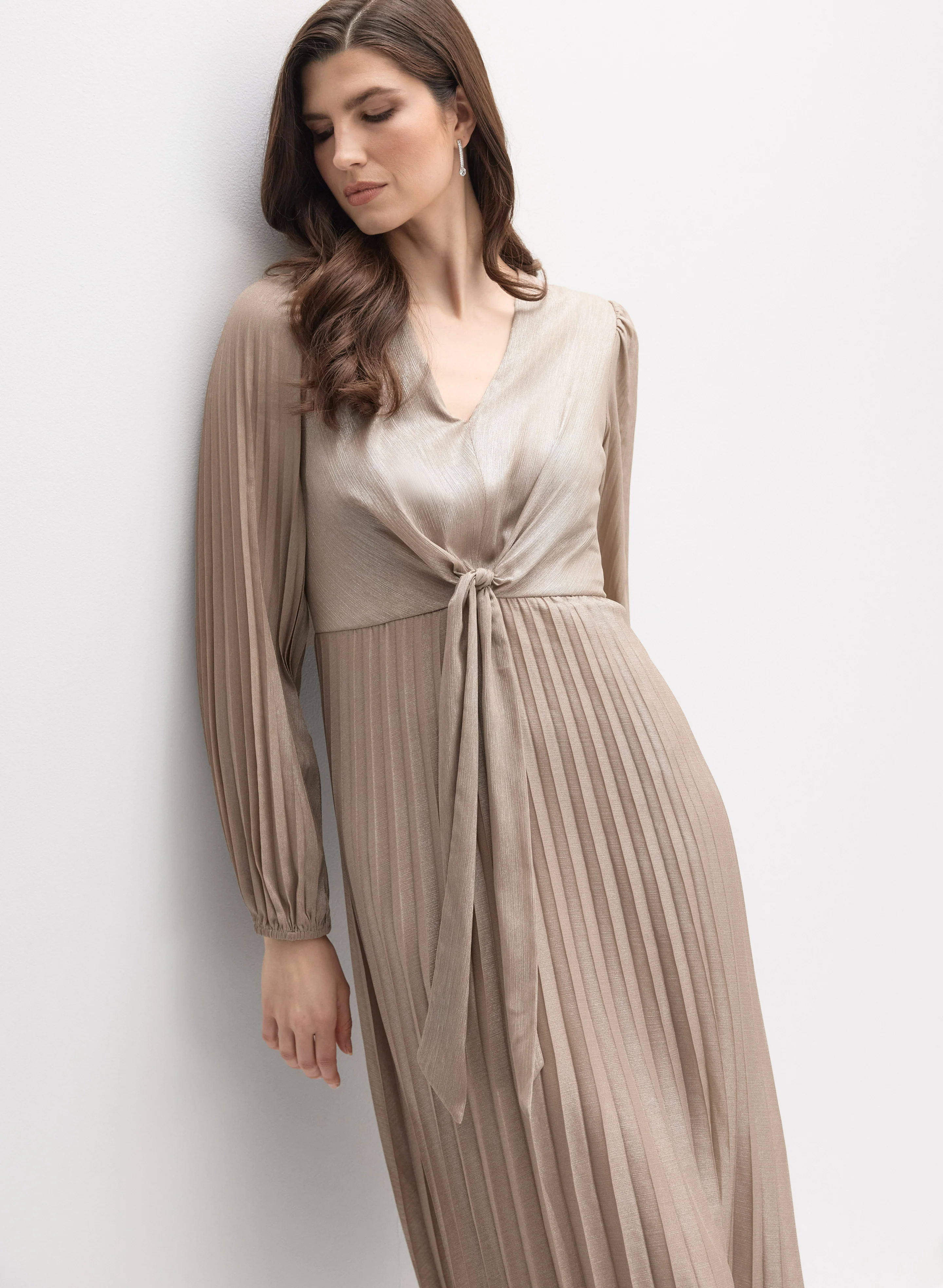 Joseph Ribkoff - Pleated Midi Dress - Image 5