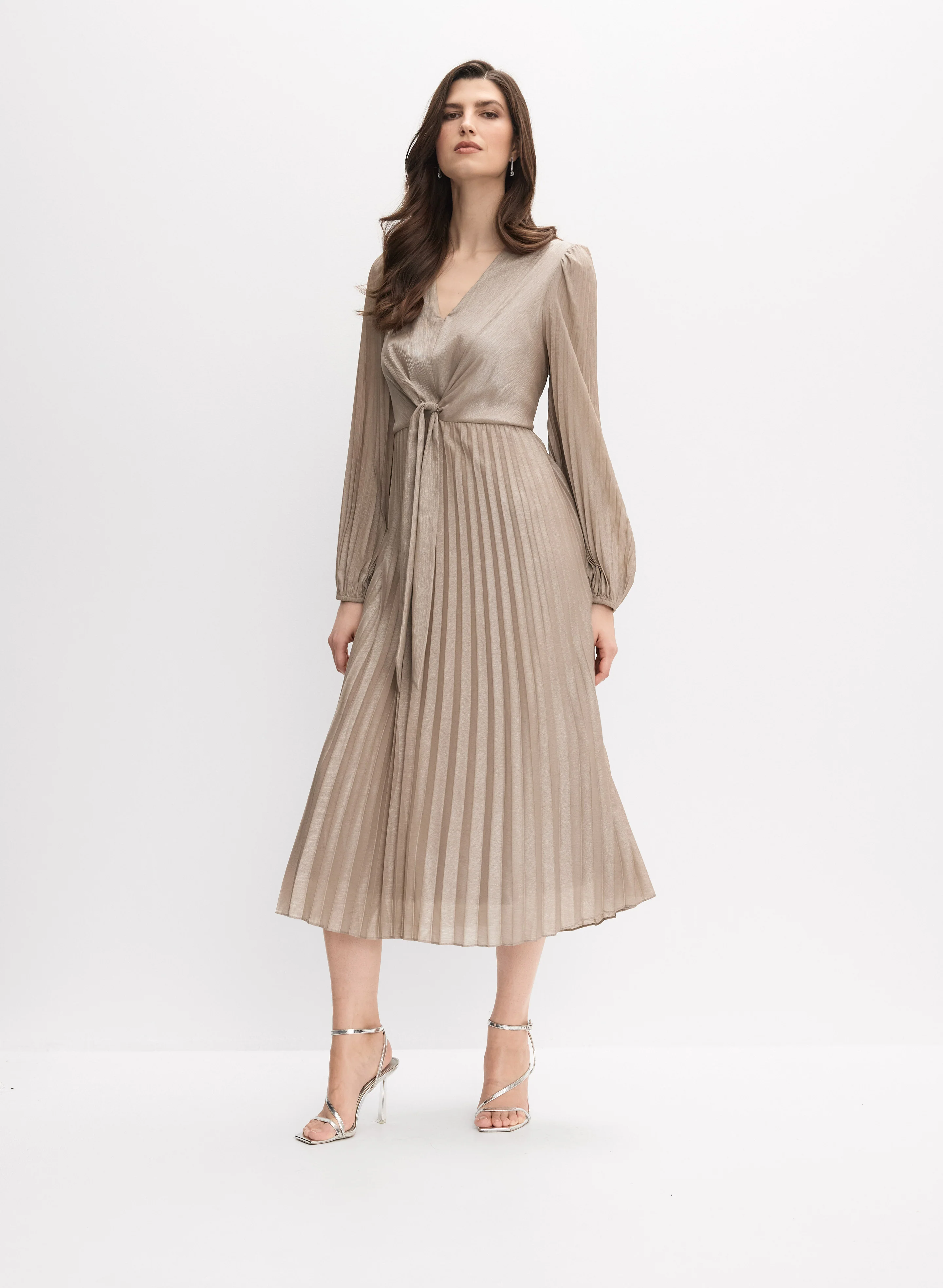 Joseph Ribkoff - Pleated Midi Dress - Image 6