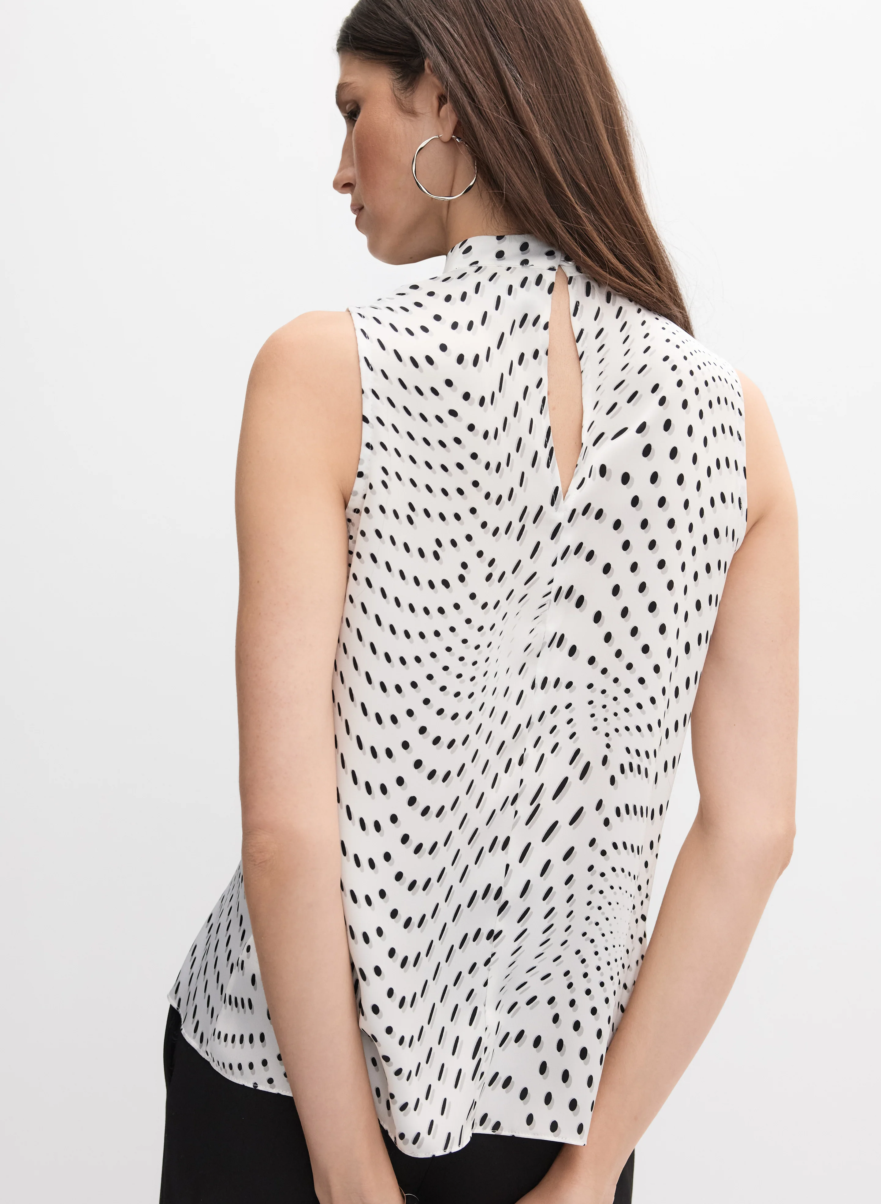 Joseph Ribkoff - Polka Dot Blouse - Image 4