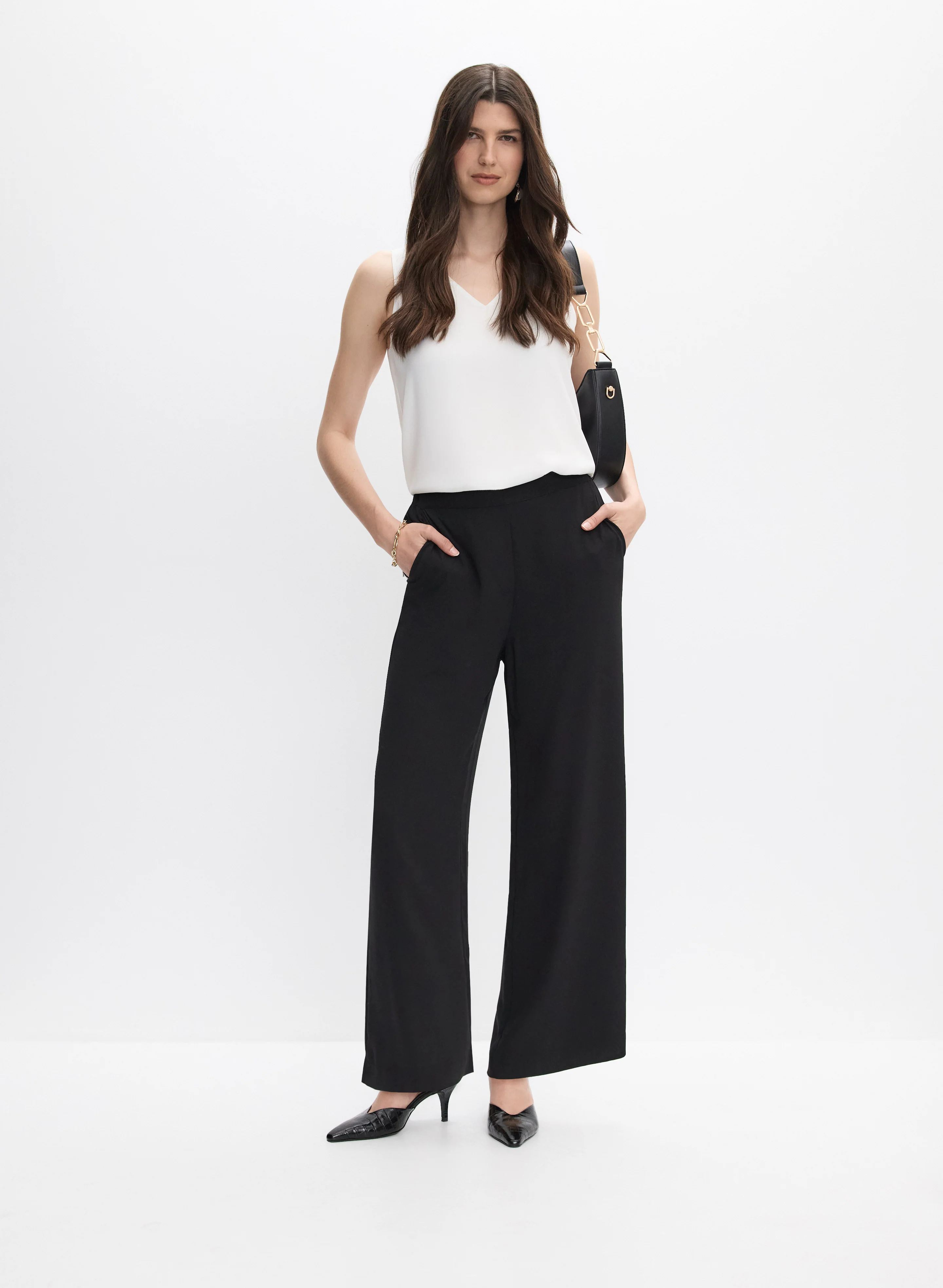 Joseph Ribkoff - Pull-On Wide-Leg Pants - Image 3