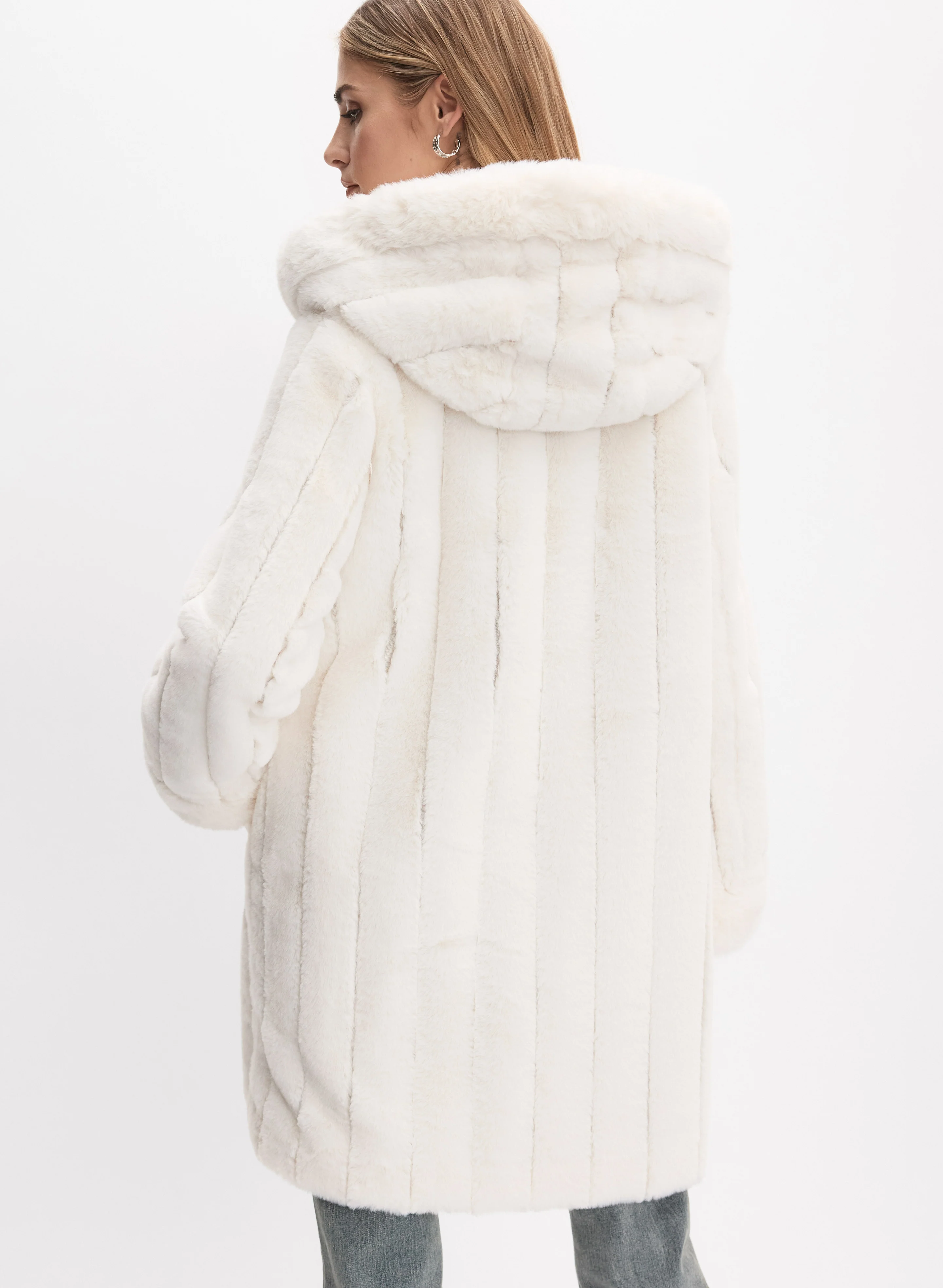 Joseph Ribkoff - Reversible Faux-Fur Coat - Image 4