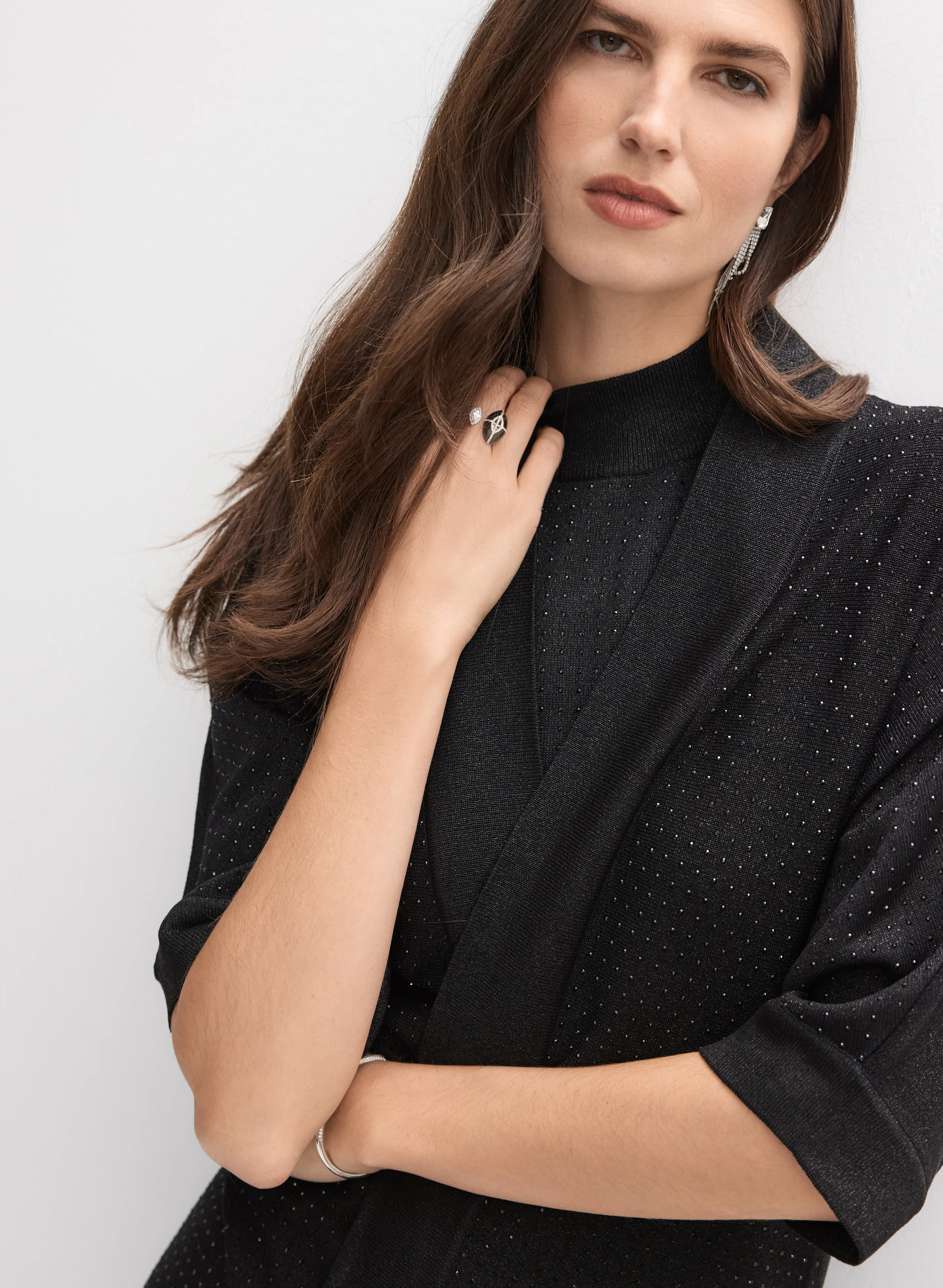 Joseph Ribkoff - Rhinestone Cardigan - Image 2