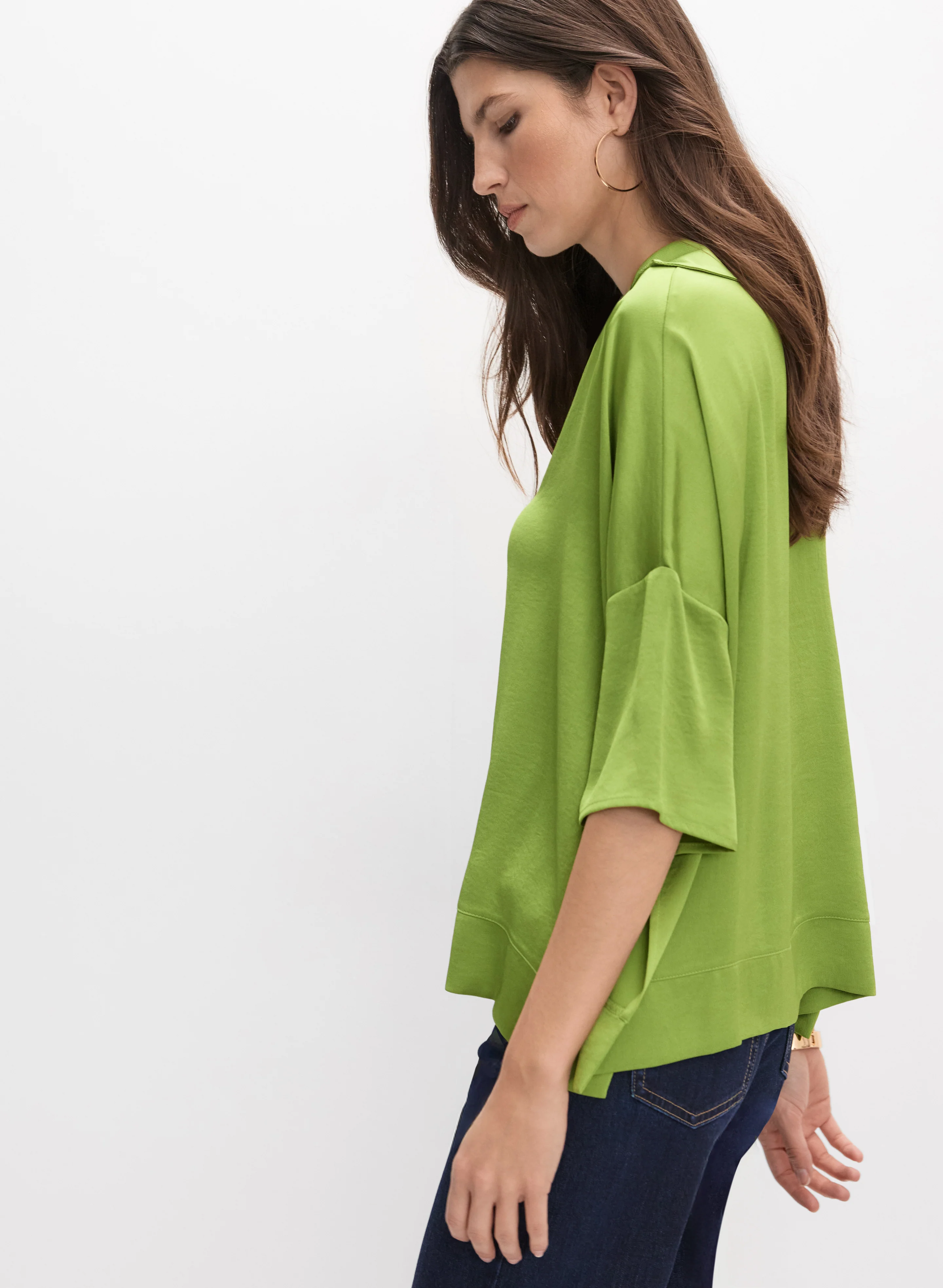 Joseph Ribkoff - Satin Boxy Blouse - Image 5