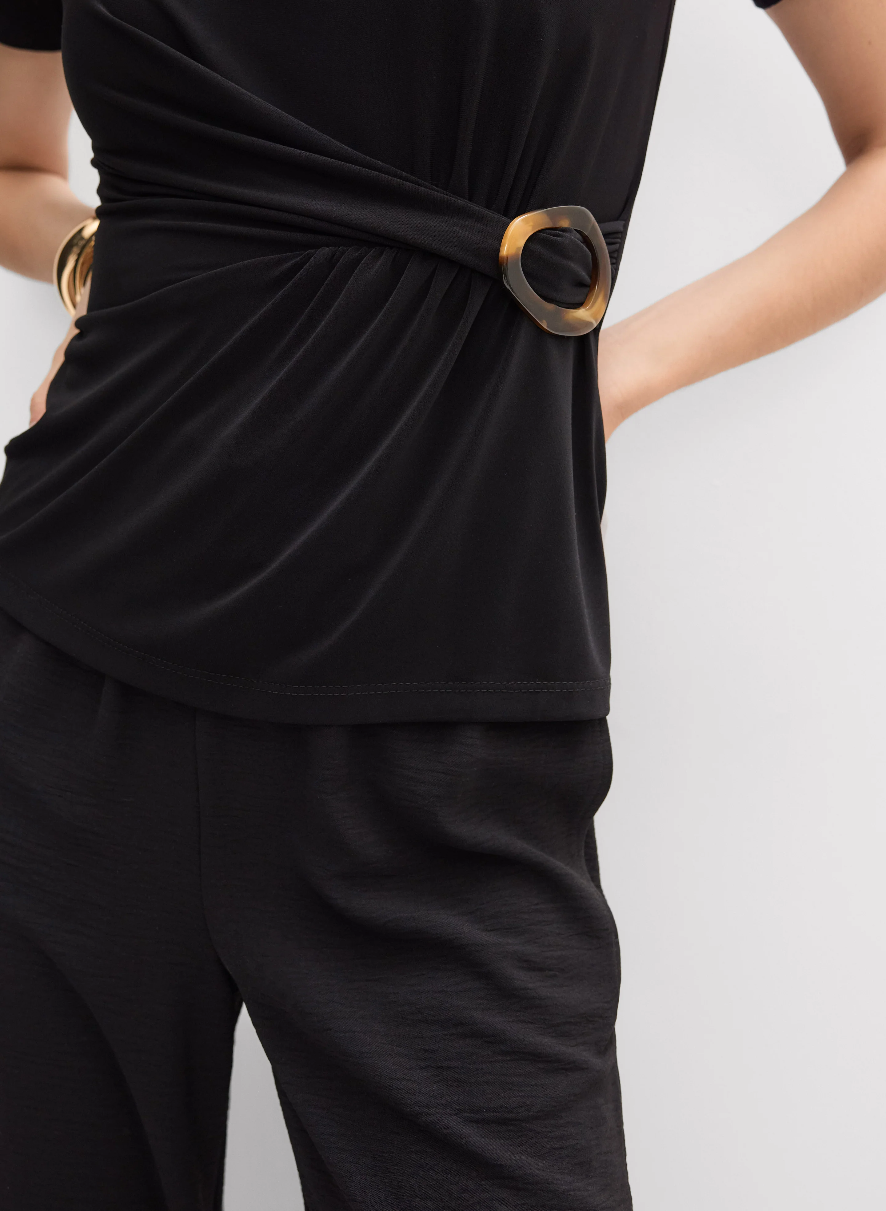 Joseph Ribkoff - Scoop Neck Top - Image 2