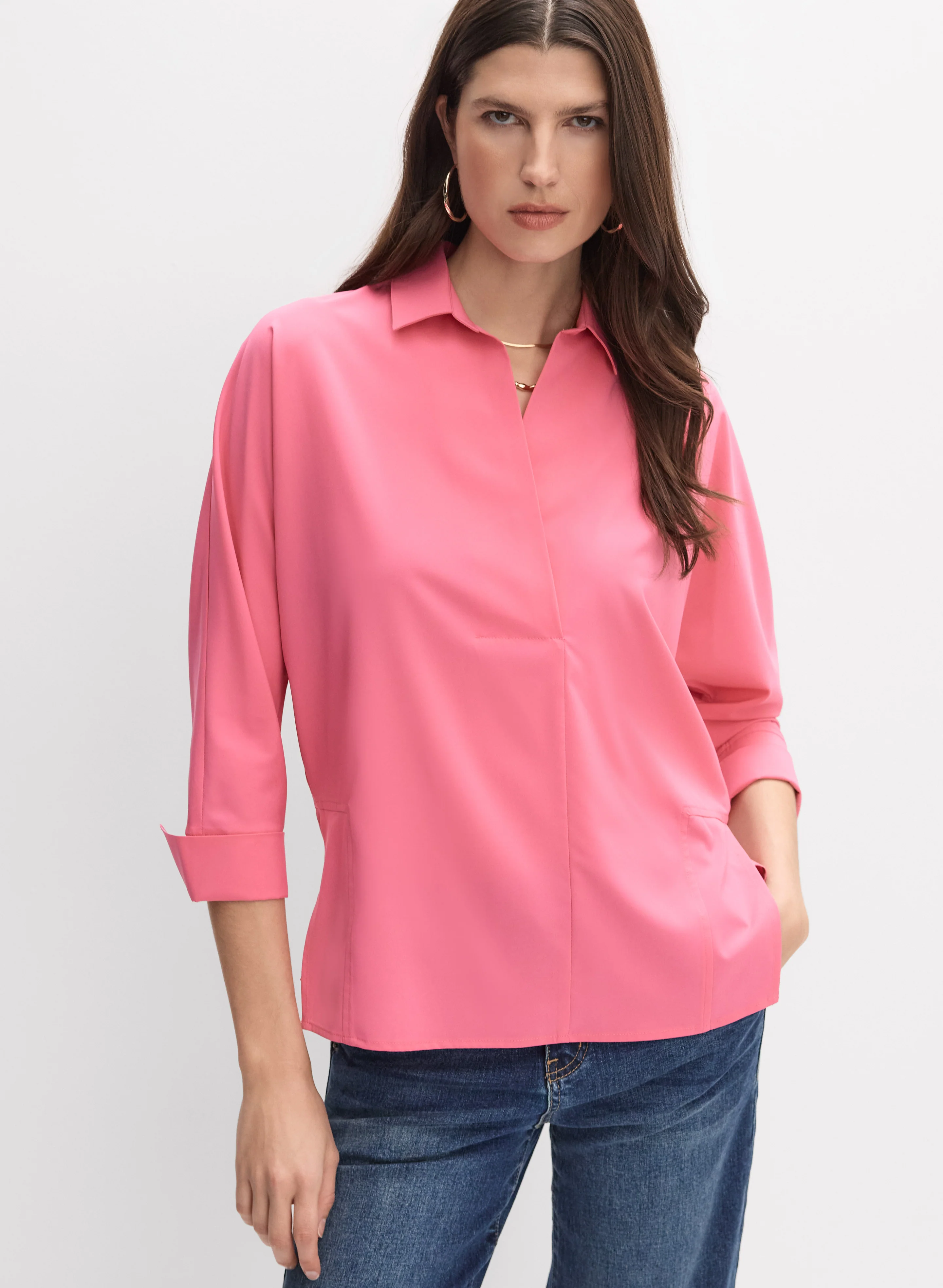 Joseph Ribkoff - Spread Collar Blouse