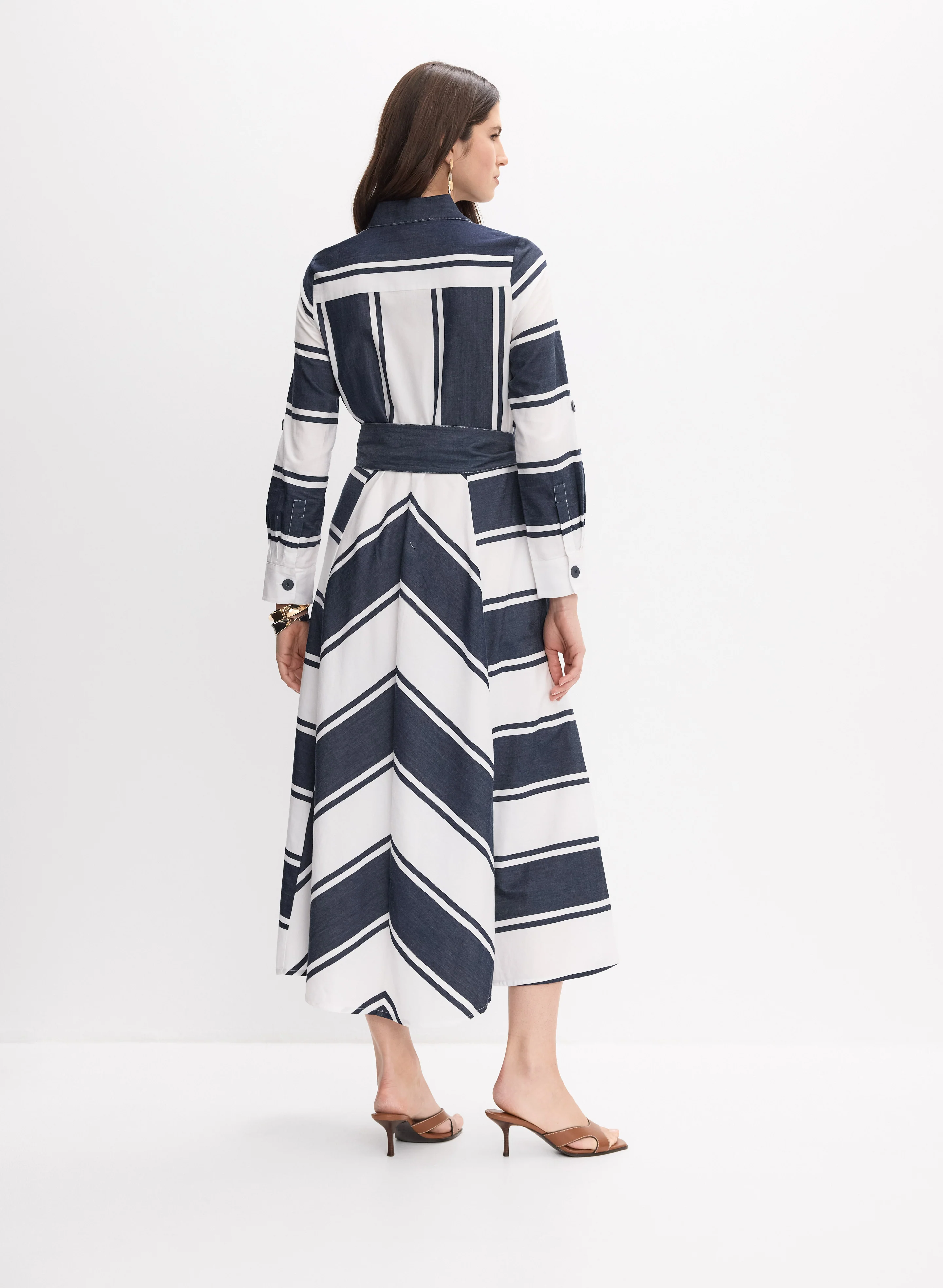 Joseph Ribkoff - Stripe Midi Dress - Image 5