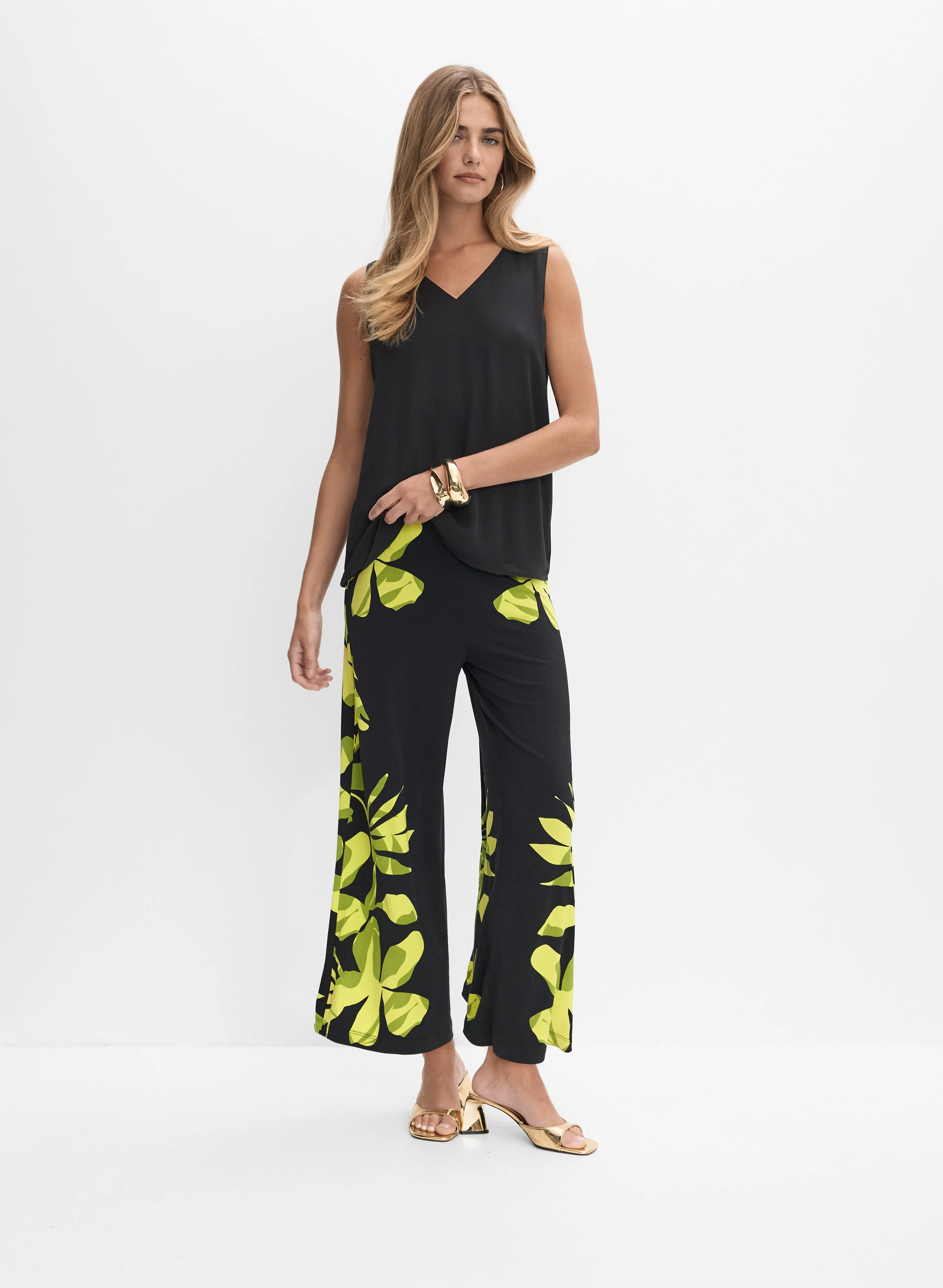 Joseph Ribkoff - Tropical Wide-Leg Pants - Image 3
