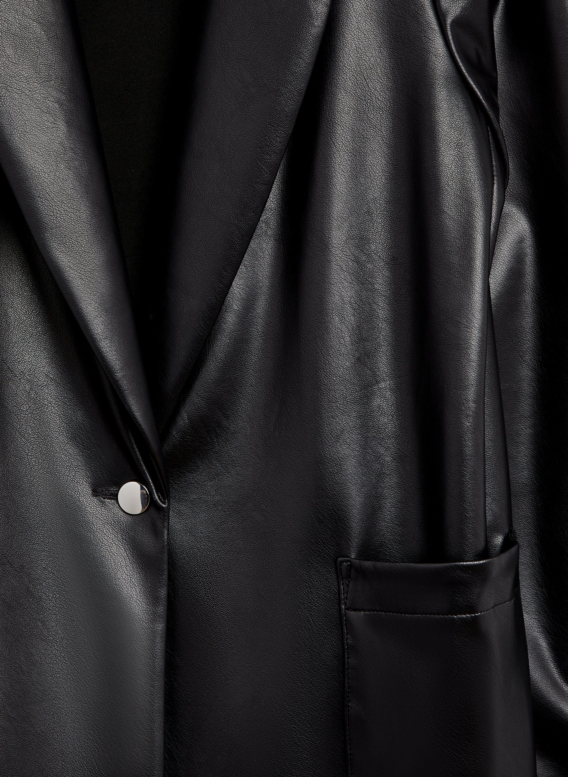 Joseph Ribkoff - Vegan Leather Blazer - Image 8