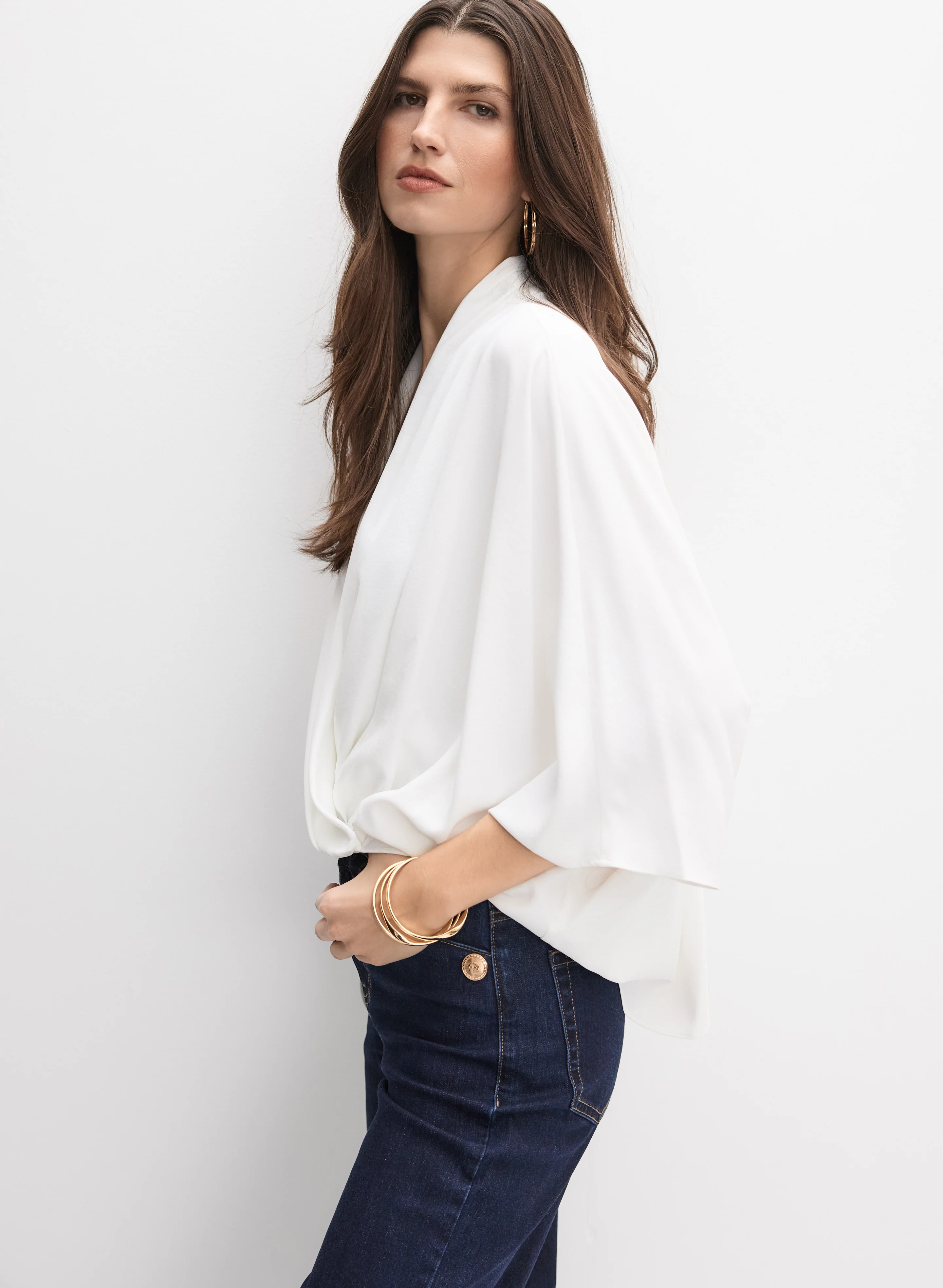 Joseph Ribkoff - Wrap Blouse - Image 5