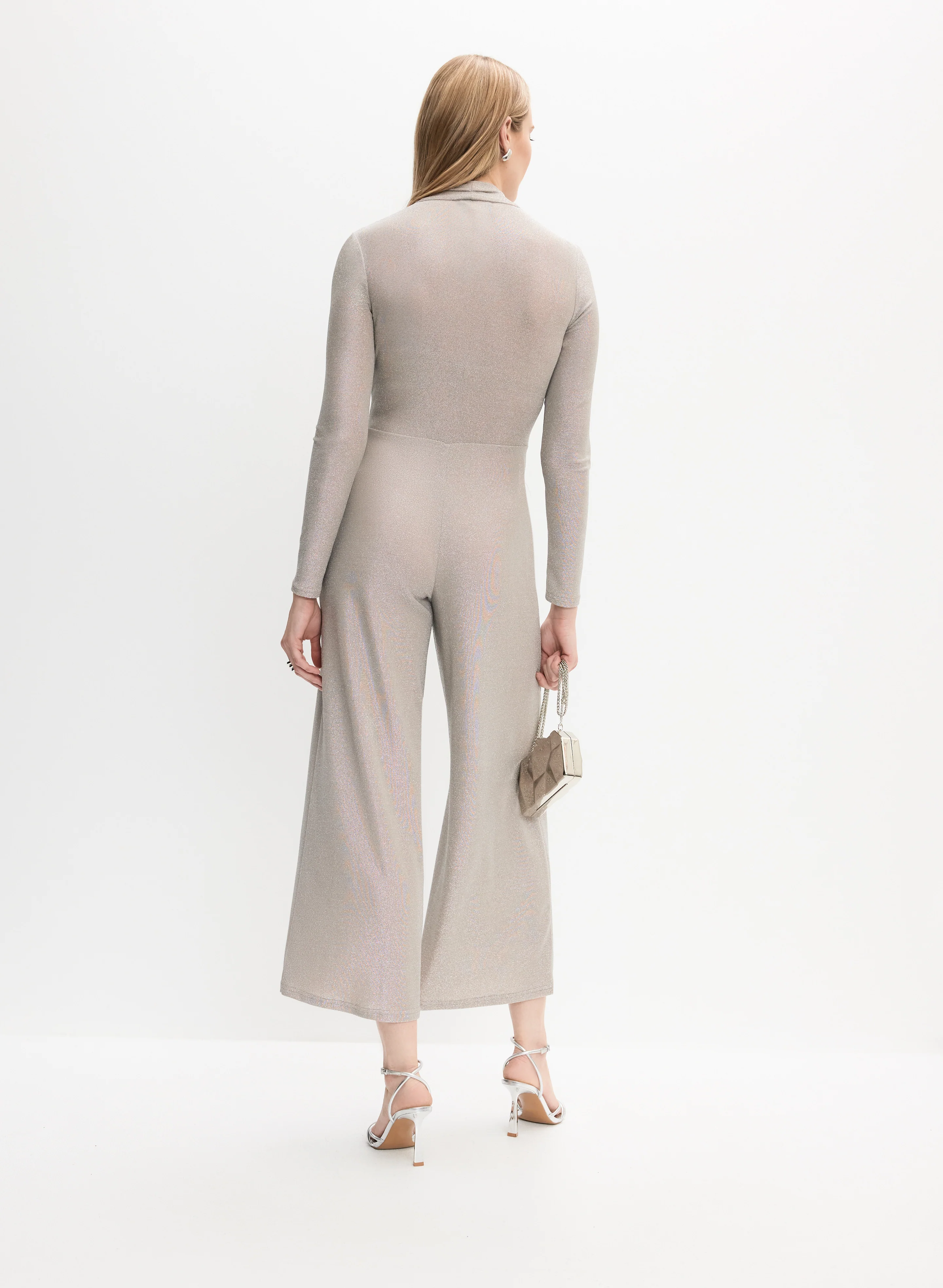 Joseph Ribkoff - Wrap-Front Embellished Jumpsuit - Image 5