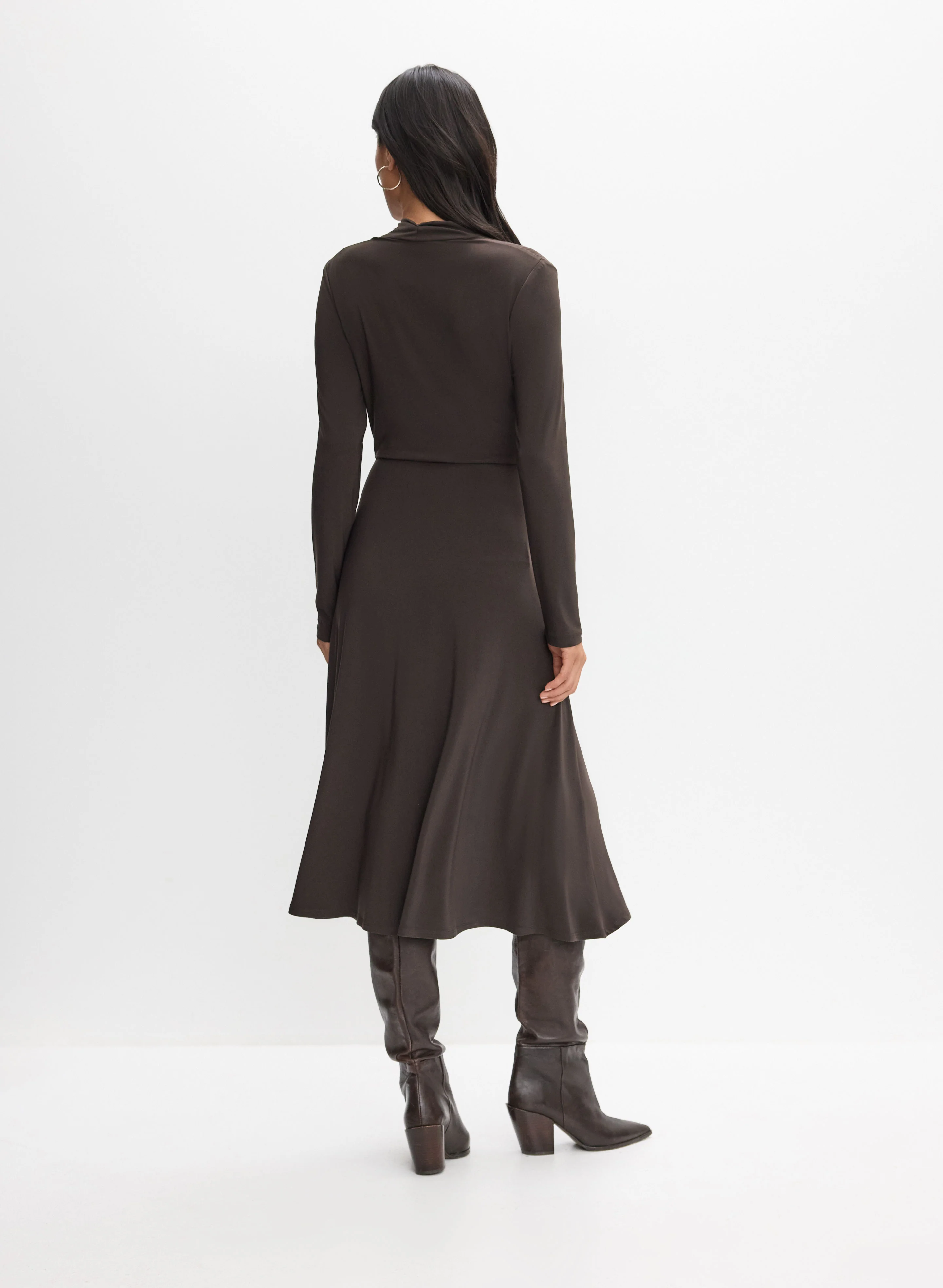 Joseph Ribkoff - Wrap-Front Midi Dress - Image 4