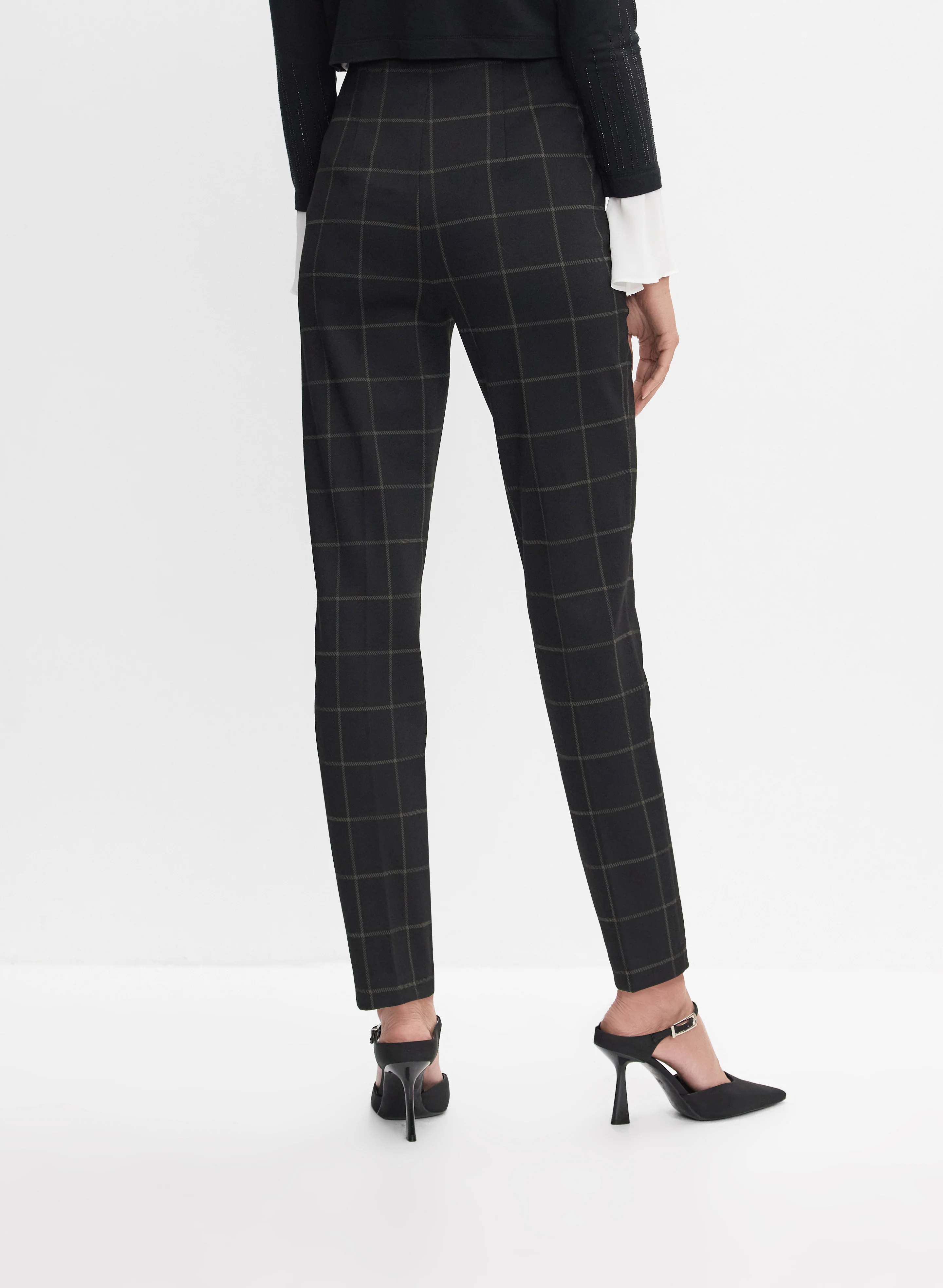 Juliette Check Slim-Leg Pants - Image 2