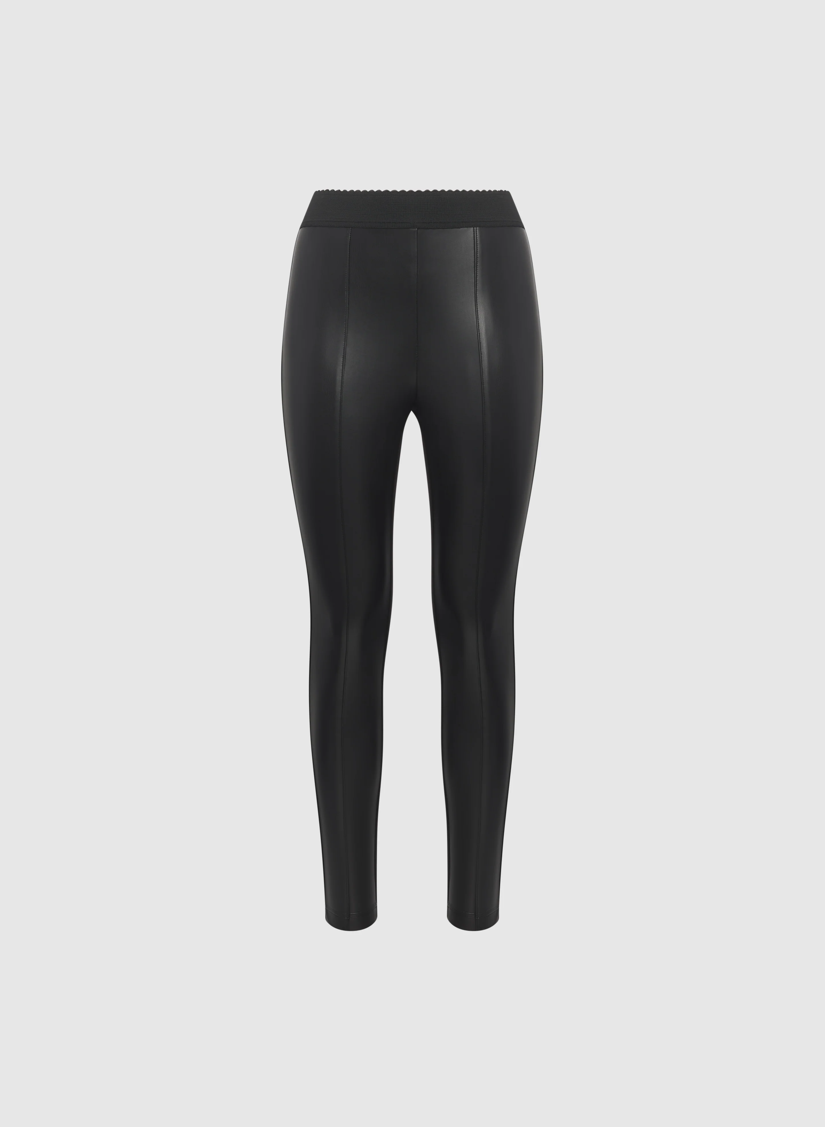 Kayla Vegan Leather Front Leggings - Image 6