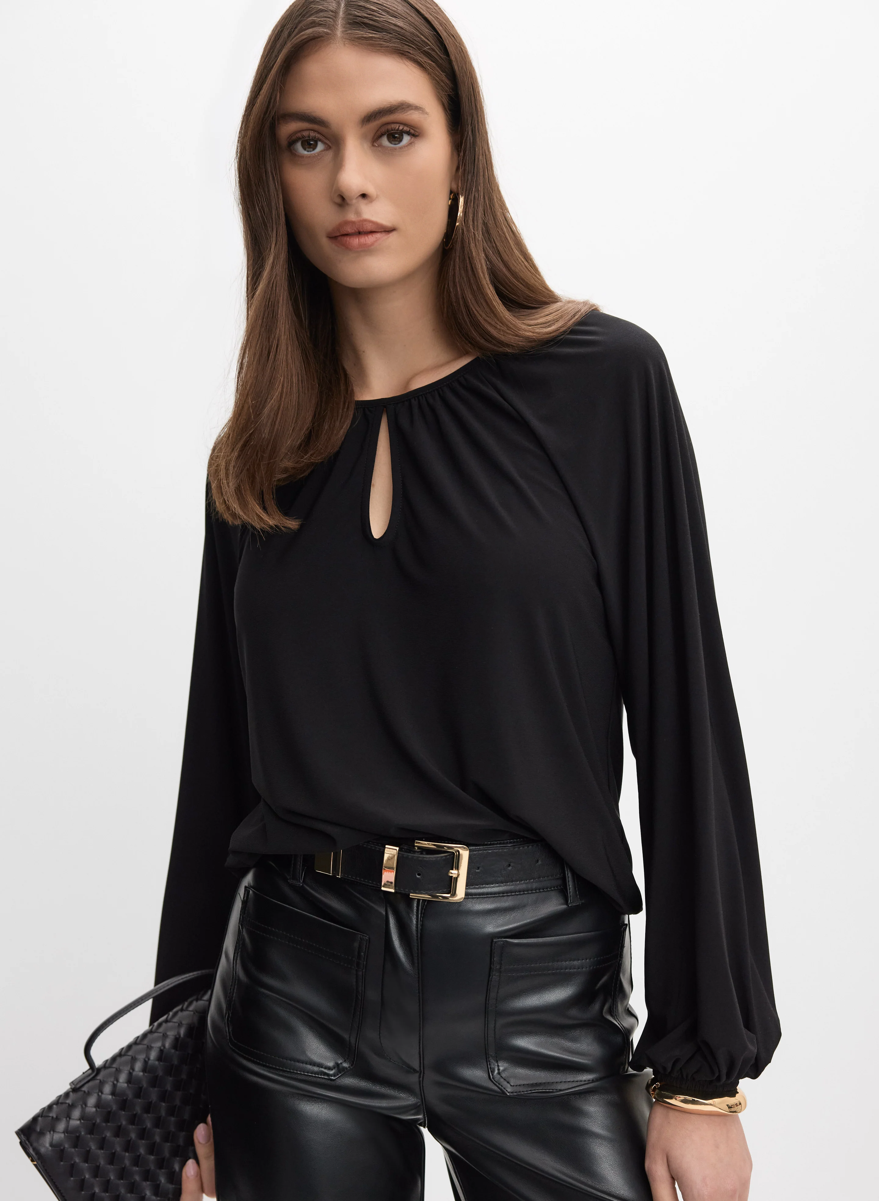 Keyhole Long Sleeve Top