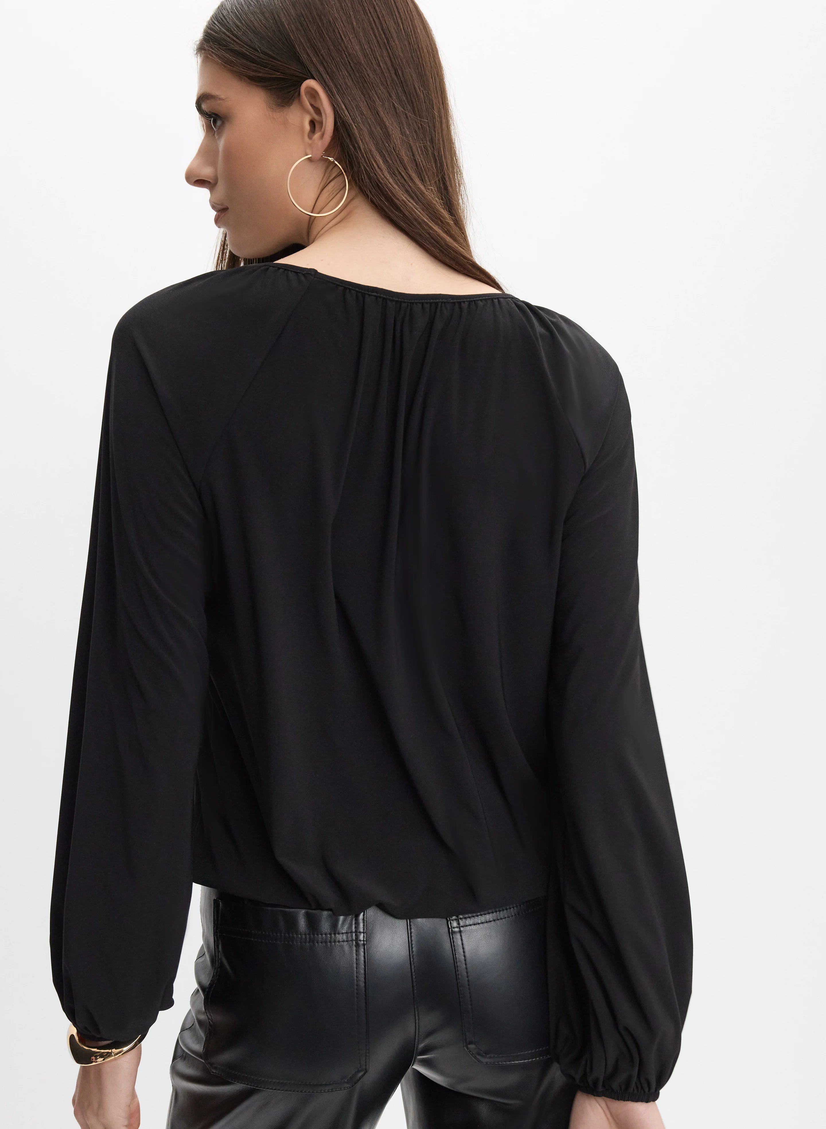 Keyhole Long Sleeve Top - Image 4